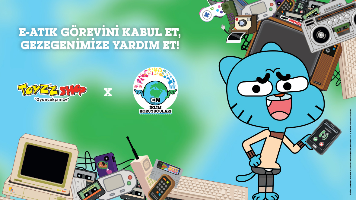 E-atıkların eğitim desteğine d&ouml;n&uuml;şt&uuml;r&uuml;ld&uuml;ğ&uuml; Cartoon Network projesi