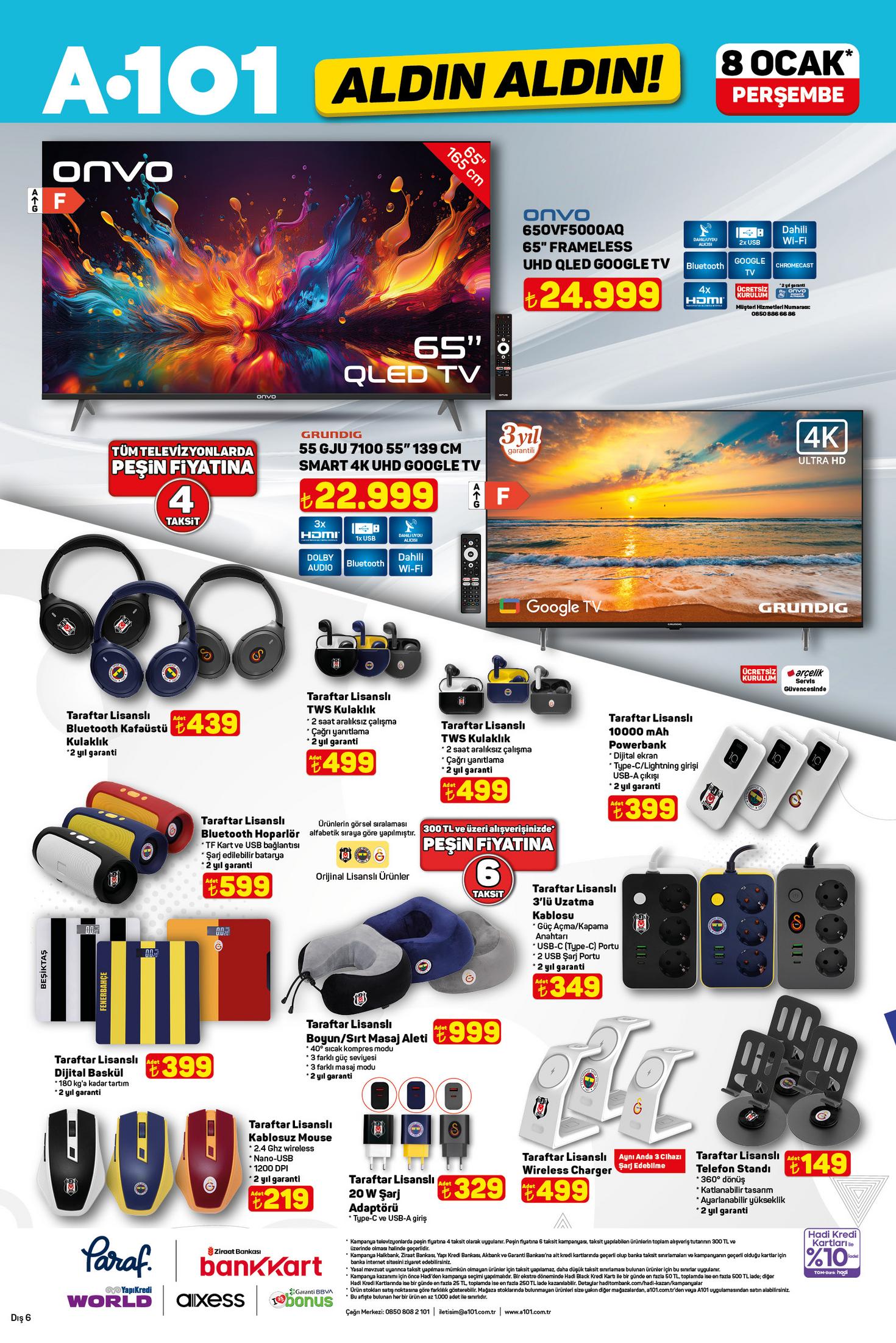 A101 8 Ocak 2026 fırsat kataloğu g&ouml;rseli 2