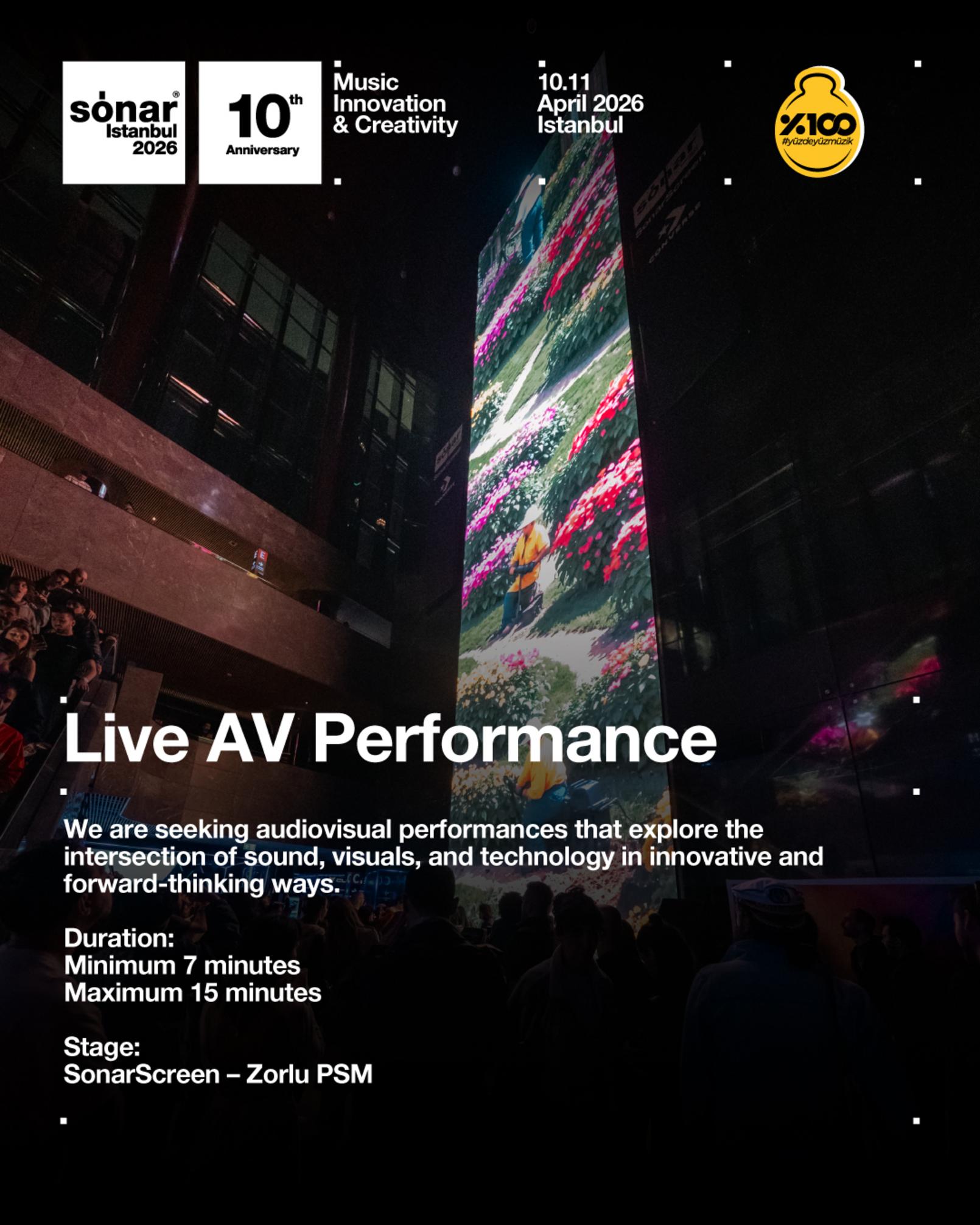 Sónar+D İstanbul SonarScreen açık çağrı görseli 1