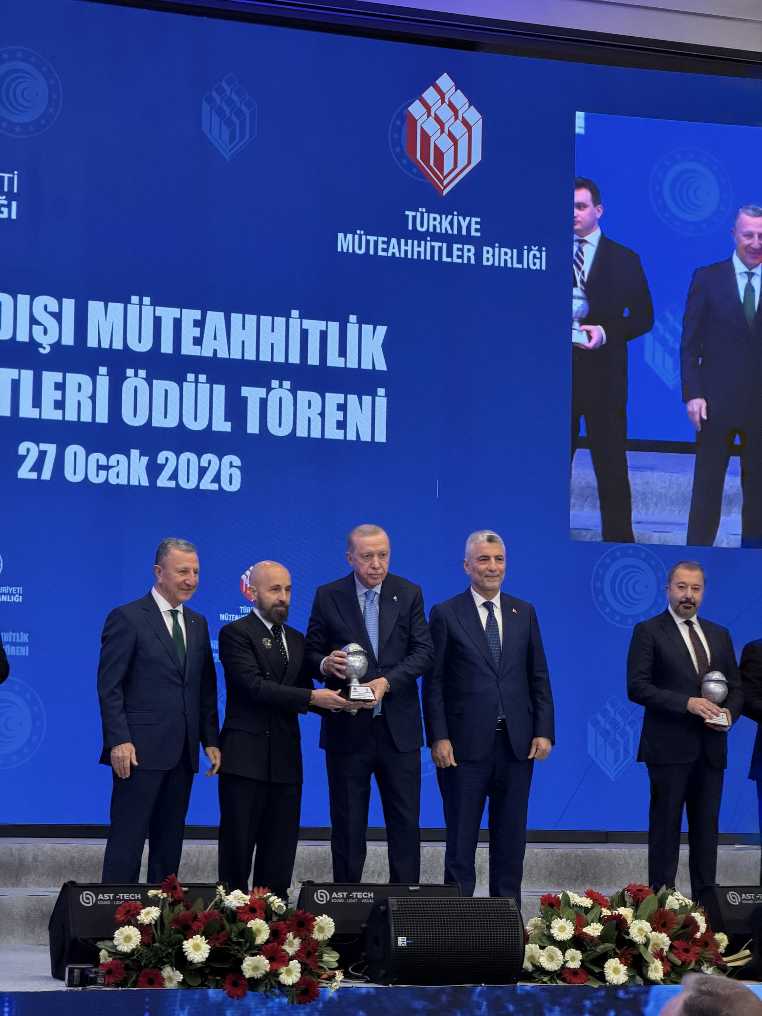 ESTA Construction TMB &ouml;d&uuml;l t&ouml;reni 27 Ocak 2026 Ankara - 2