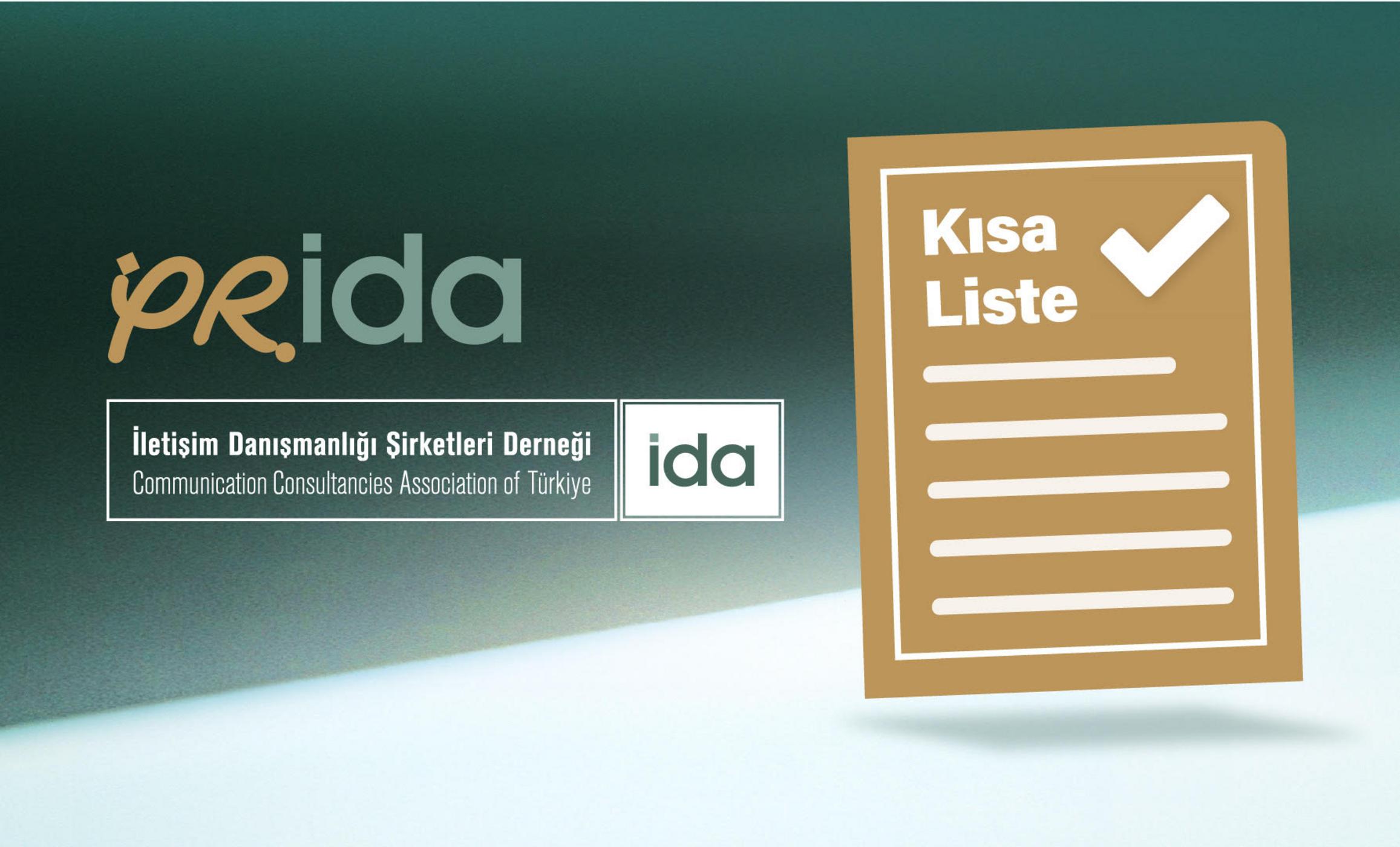 PRİDA İletişim &Ouml;d&uuml;lleri kısa liste