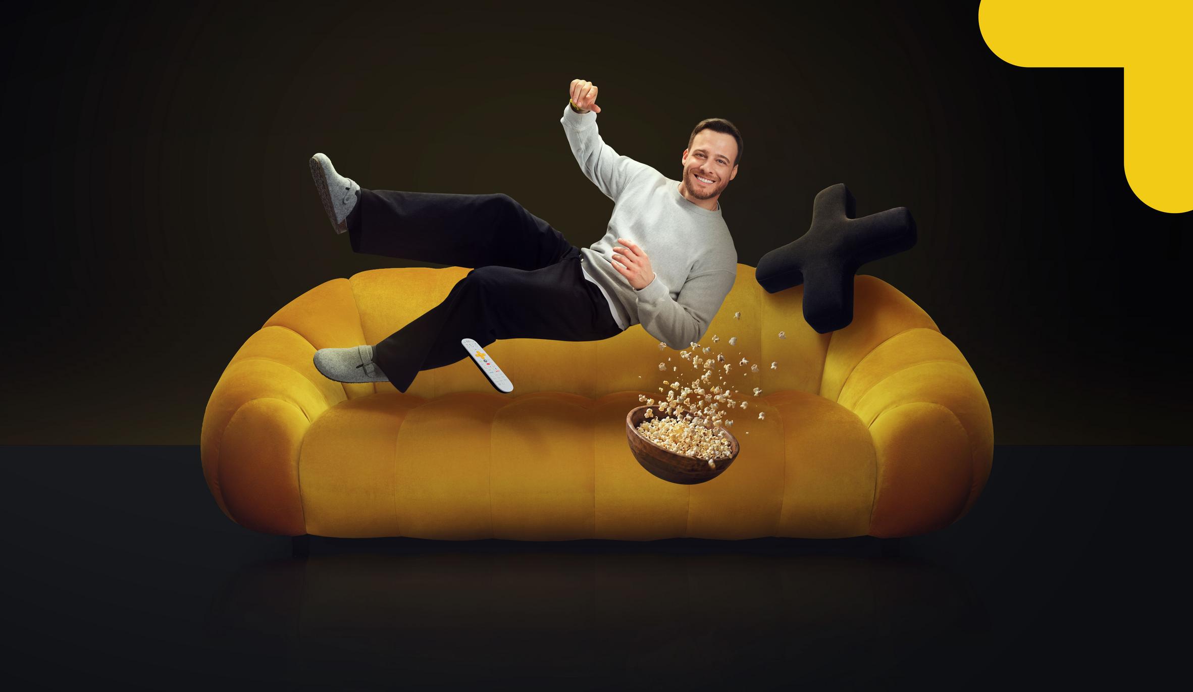 Kerem Bürsin’li TV+ reklam filminden kare