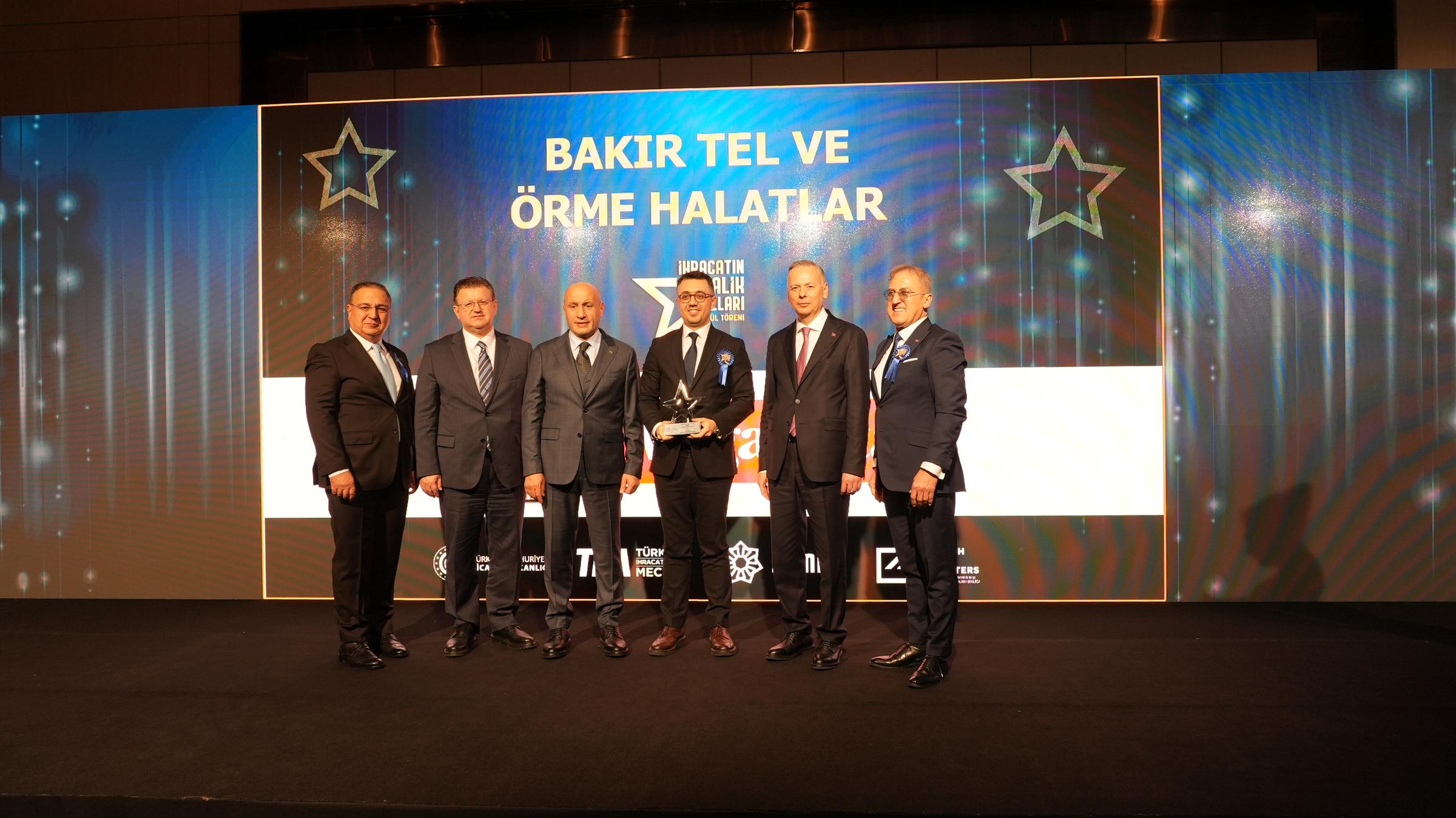 Mega Metal ‘Bakır Tel ve Örme Halatlar’ kategorisinde ikincilik aldı