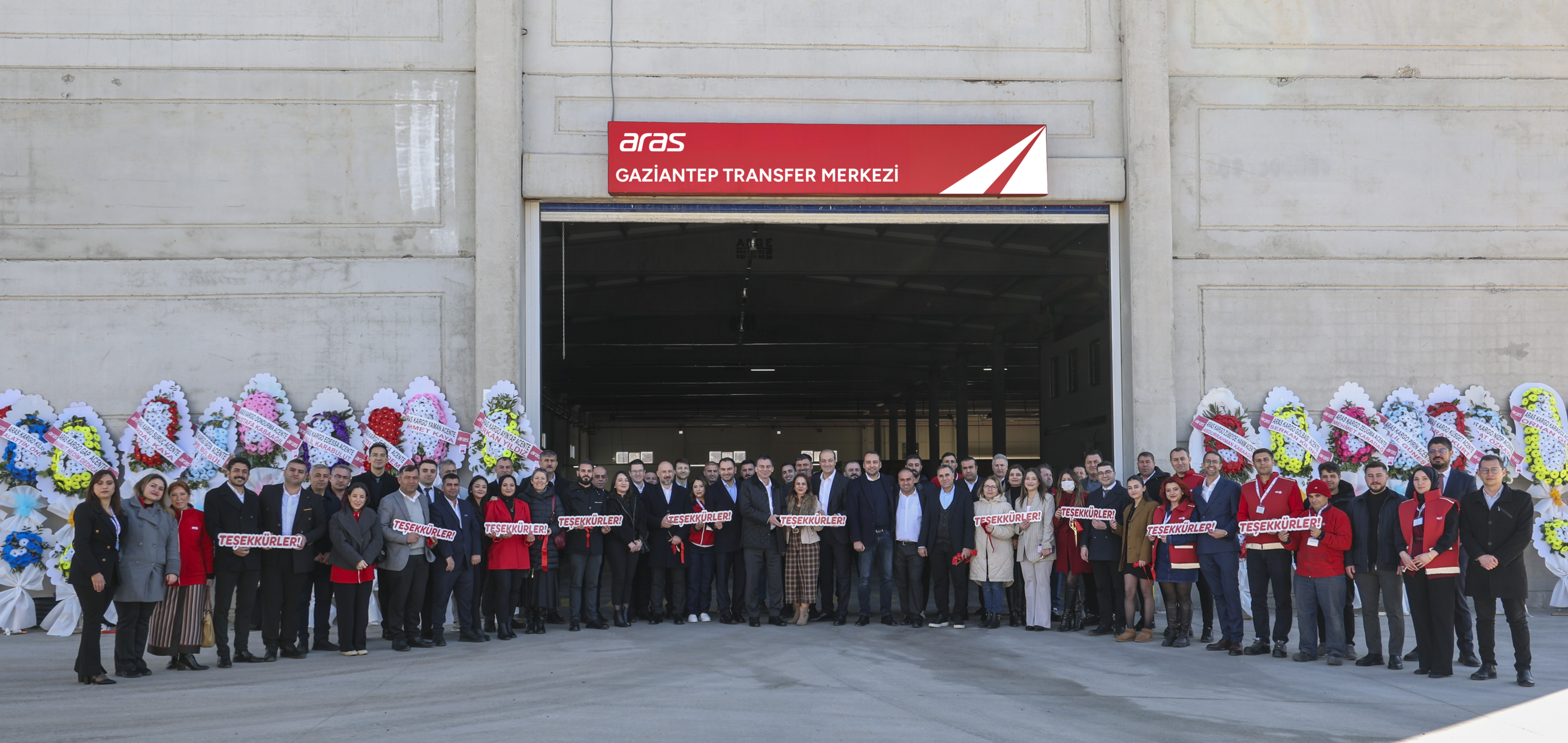 Aras Kargo Gaziantep Transfer Merkezi – otomasyon ve dağıtım alanı