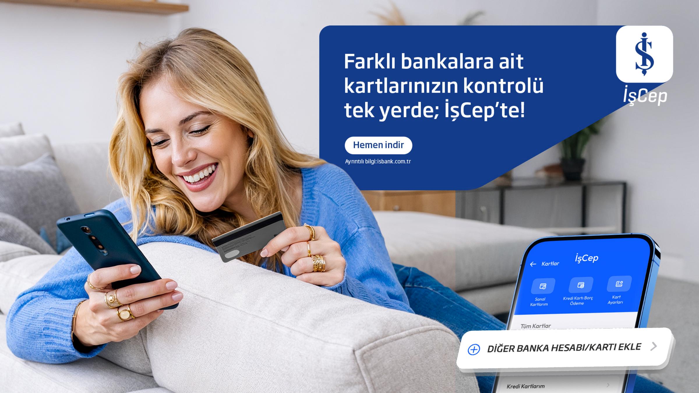 İş Bankası Açık Bankacılık — Kartların İşCep’te görüntülenmesi