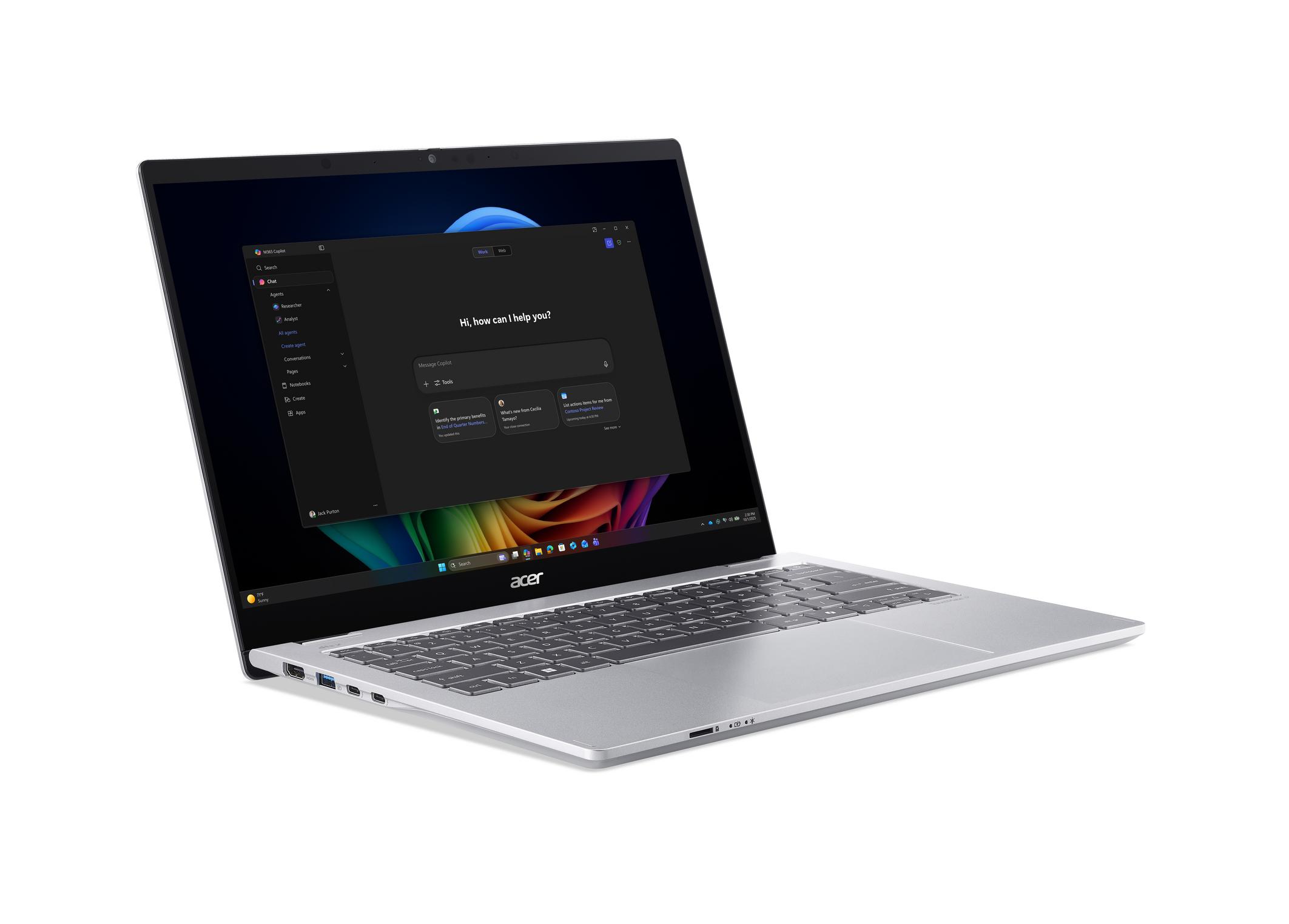 Acer TravelMate P4 ve P2 Copilot+ PC serisi tanıtım görseli 2