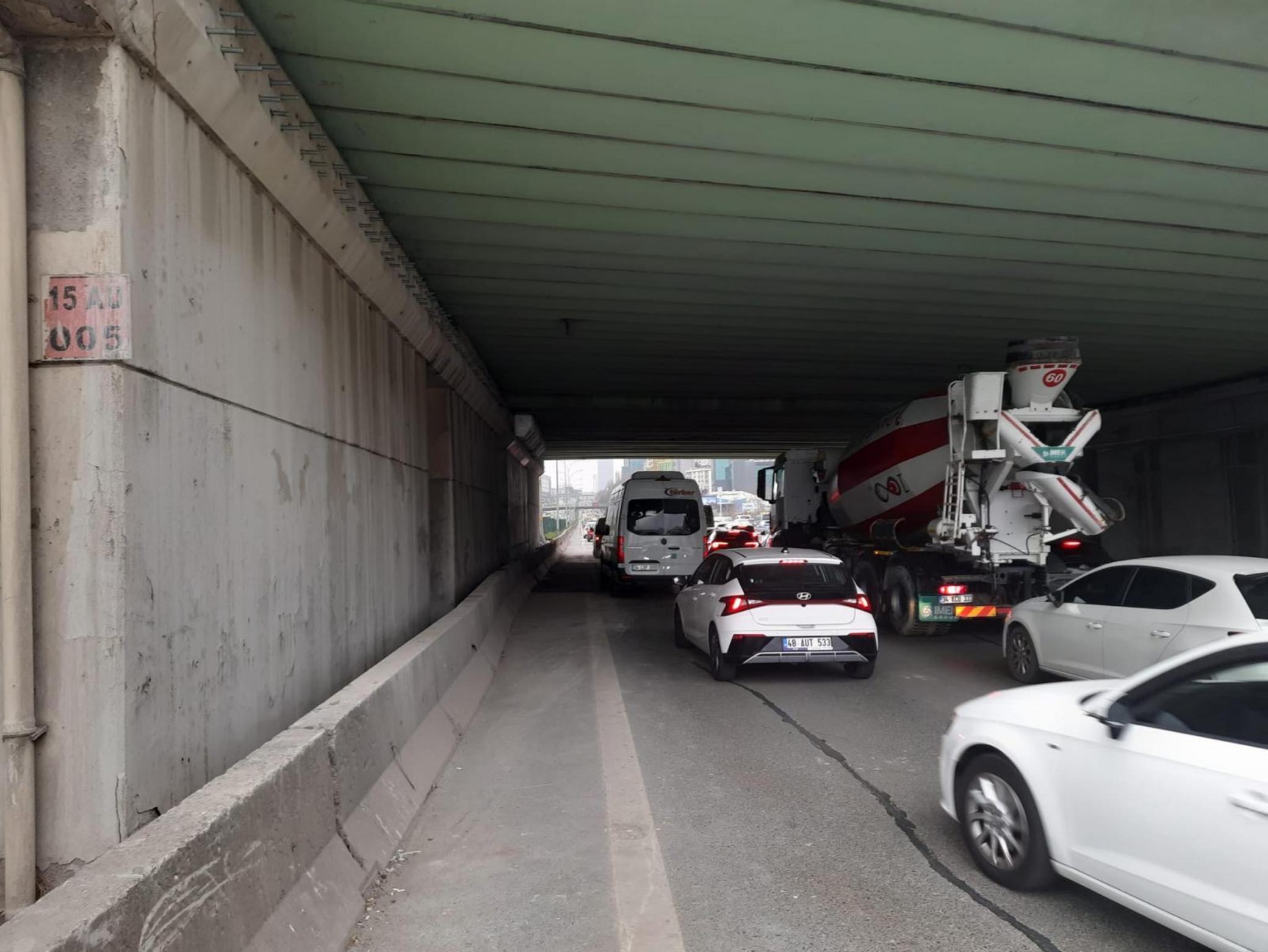 İBB’nin Göztepe Köprülü Kavşağı güçlendirme projesinden bir görünüm