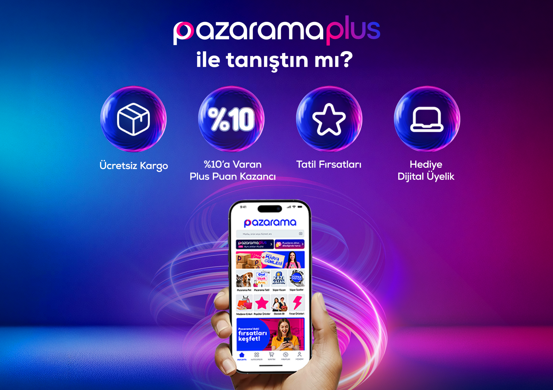 Pazarama Plus kampanya görseli 1