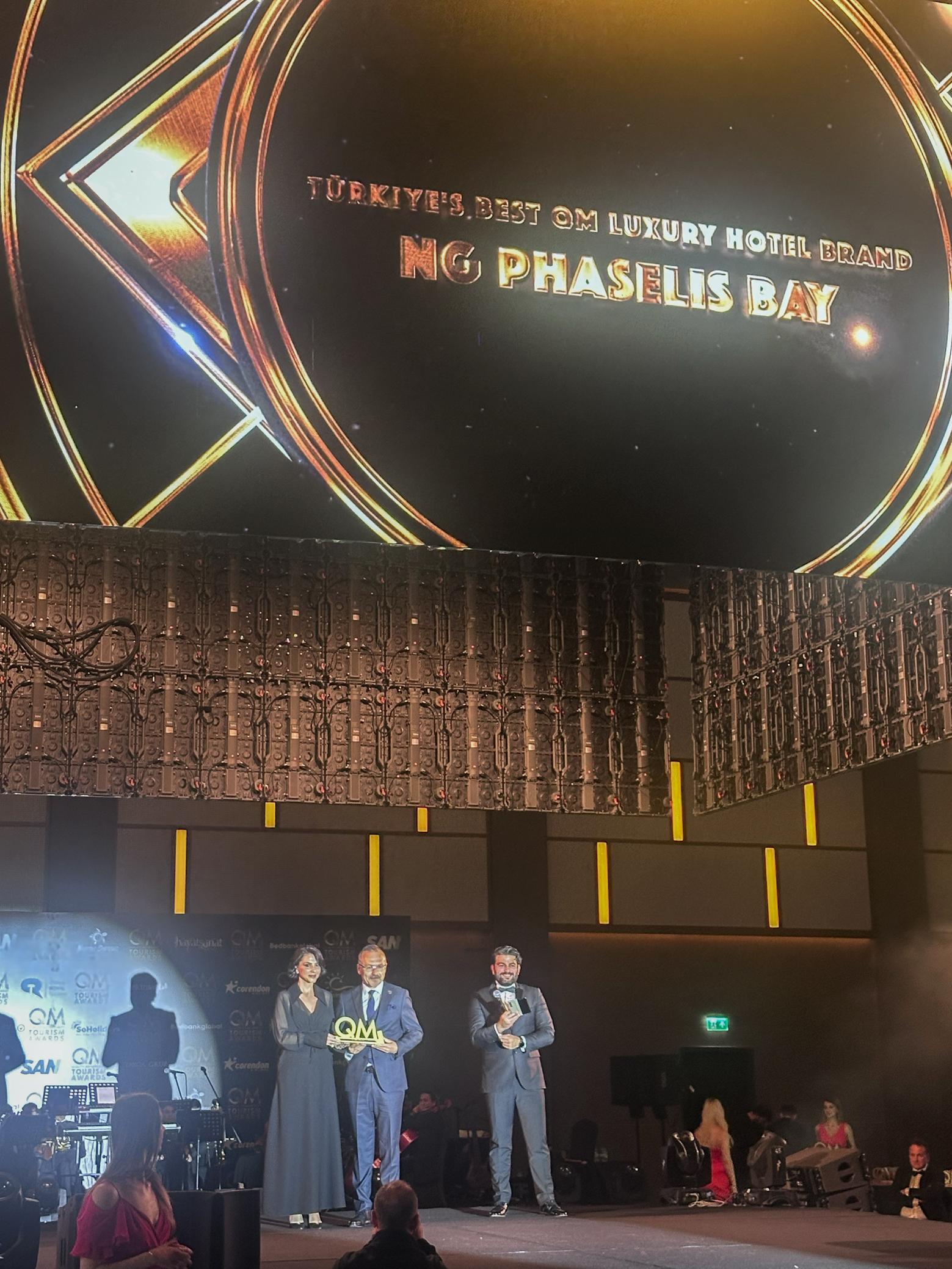 NG Phaselis Bay – Türkiye’s Best QM Luxury Hotel Brand ödülü