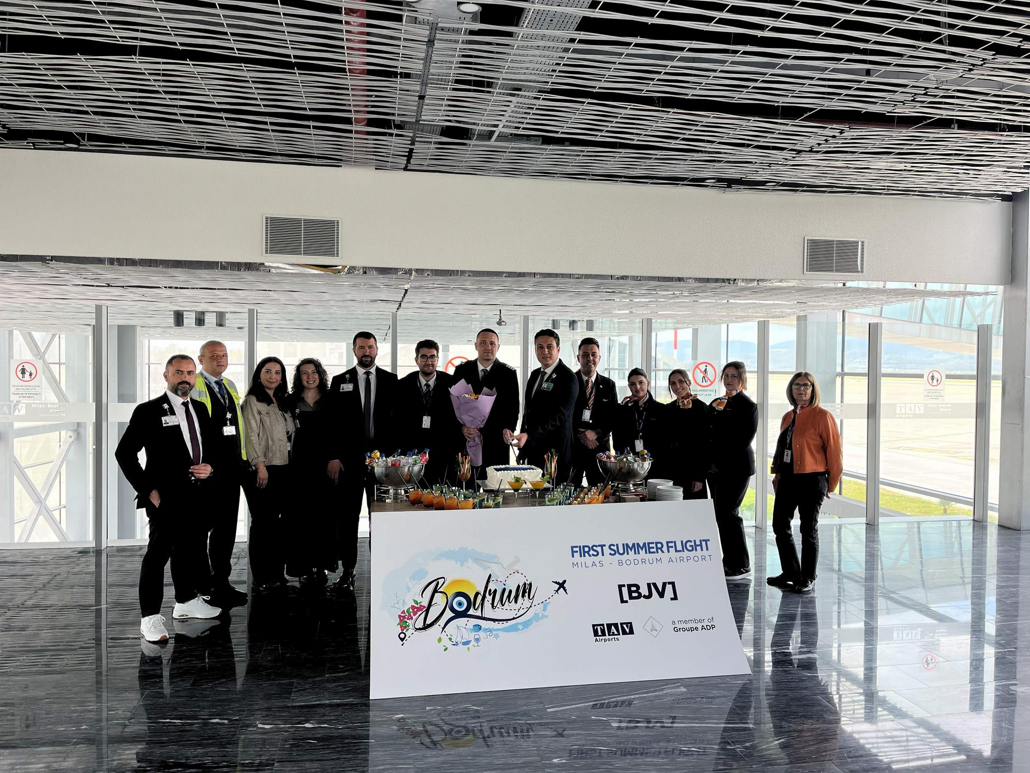 Milas-Bodrum Havalimanı SunExpress Frankfurt seferi karşılama