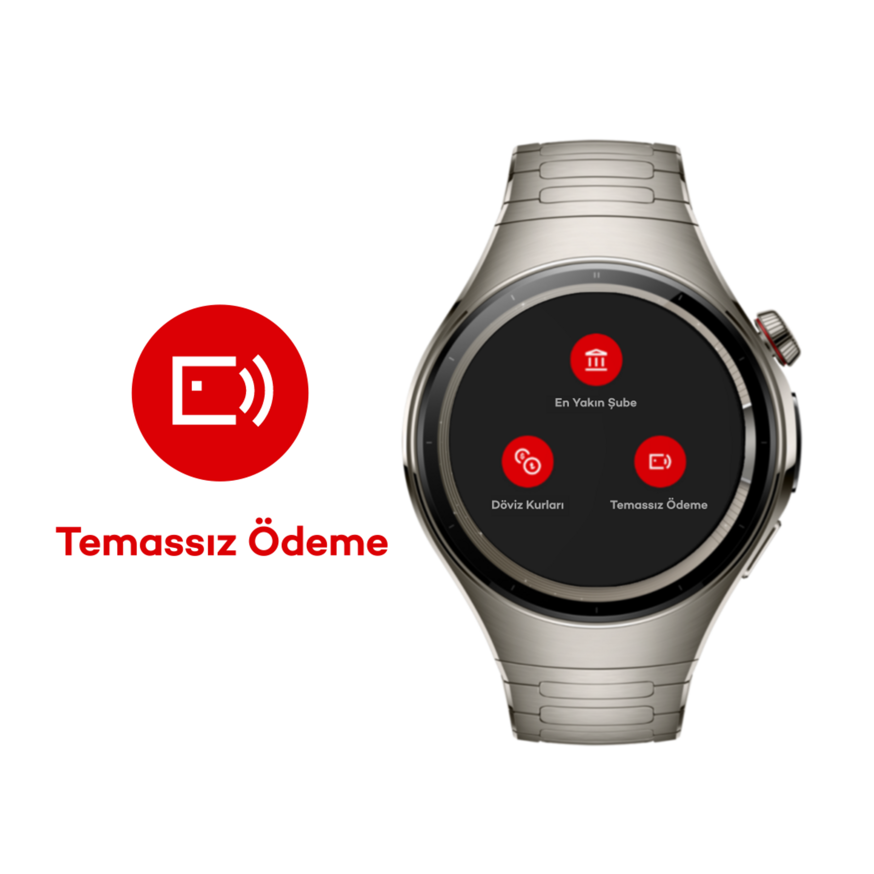 Akbank Huawei Watch GT ile NFC akıllı saat ödemeleri