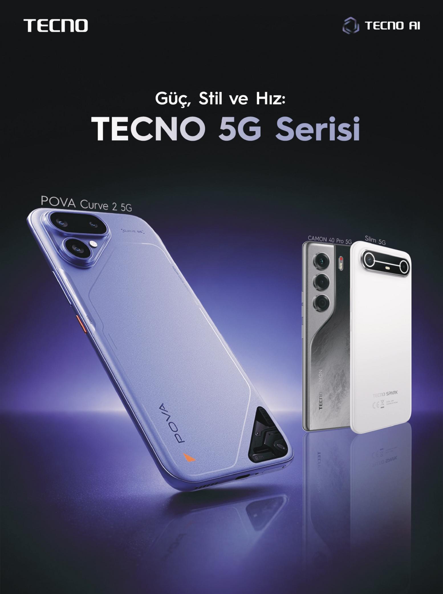TECNO POVA Curve 2 5G tanıtım görseli 1