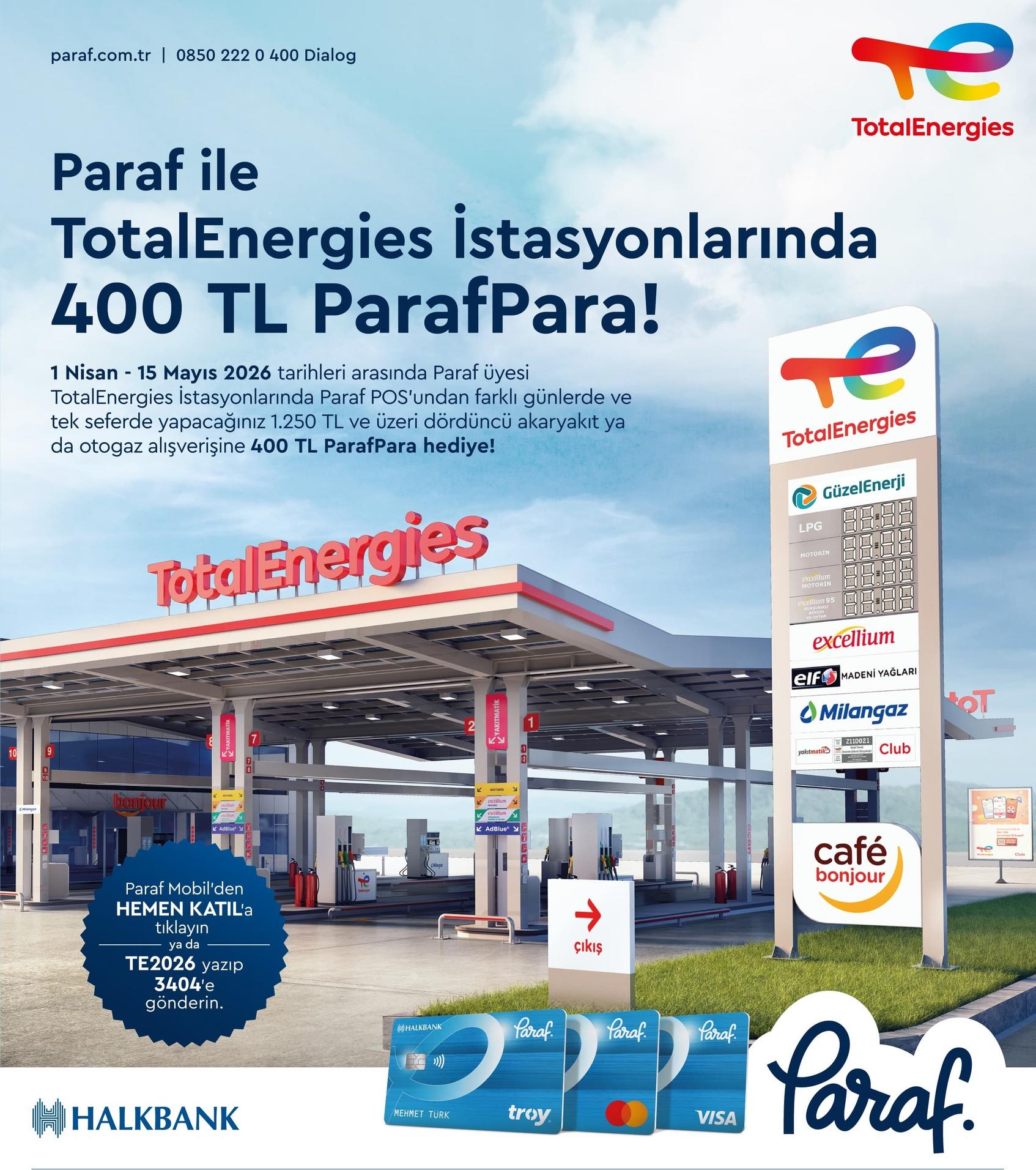 TotalEnergies ve Halkbank ParafPara kampanyası görseli 2