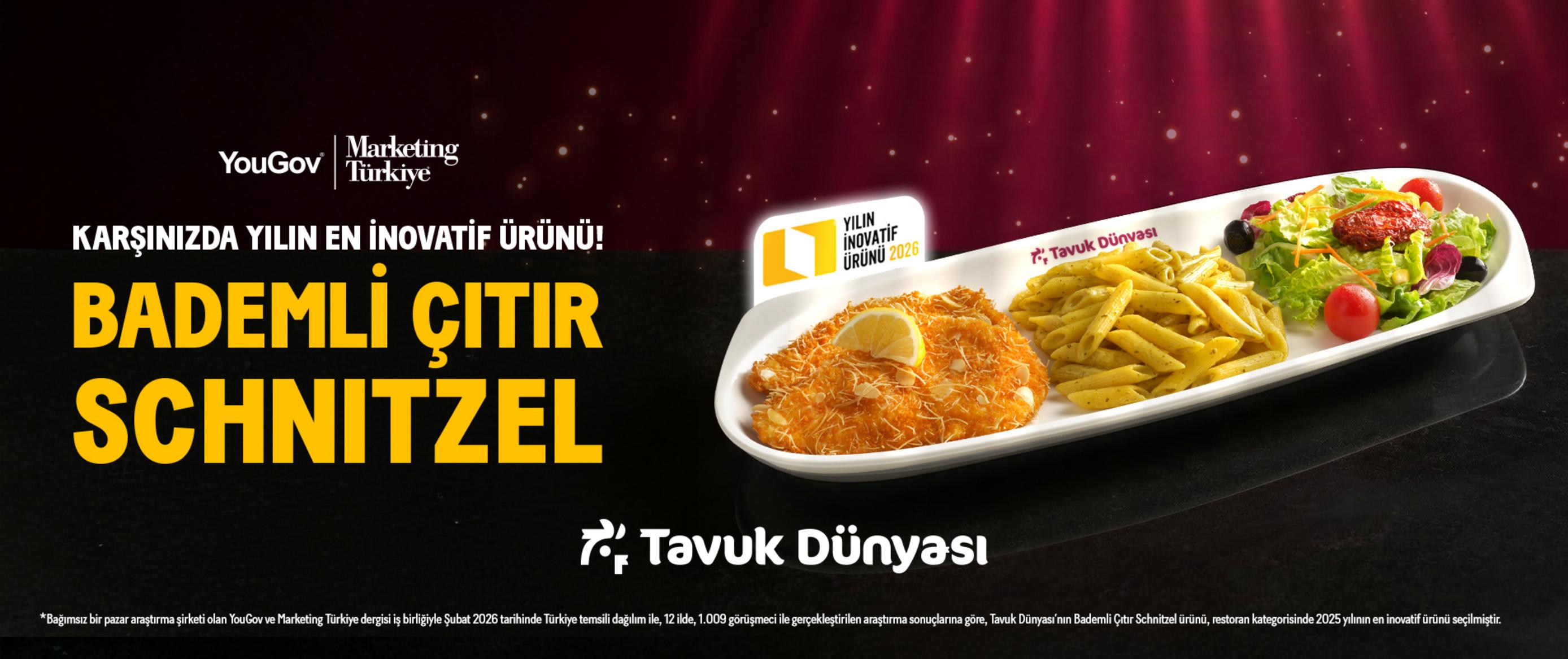 Tavuk Dünyası Bademli Çıtır Schnitzel ödül duyurusu