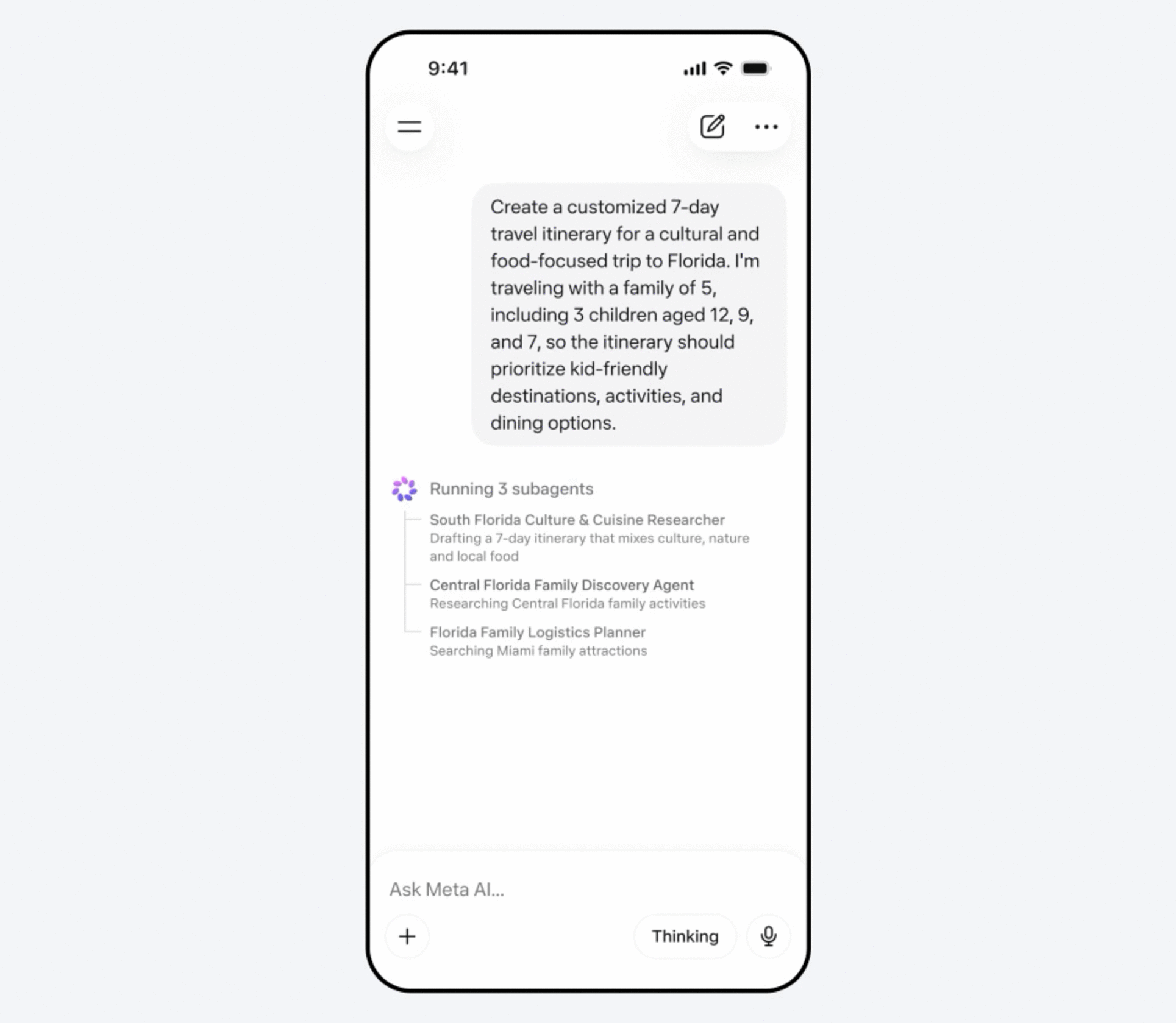 Meta Muse Spark animasyonlu görsel