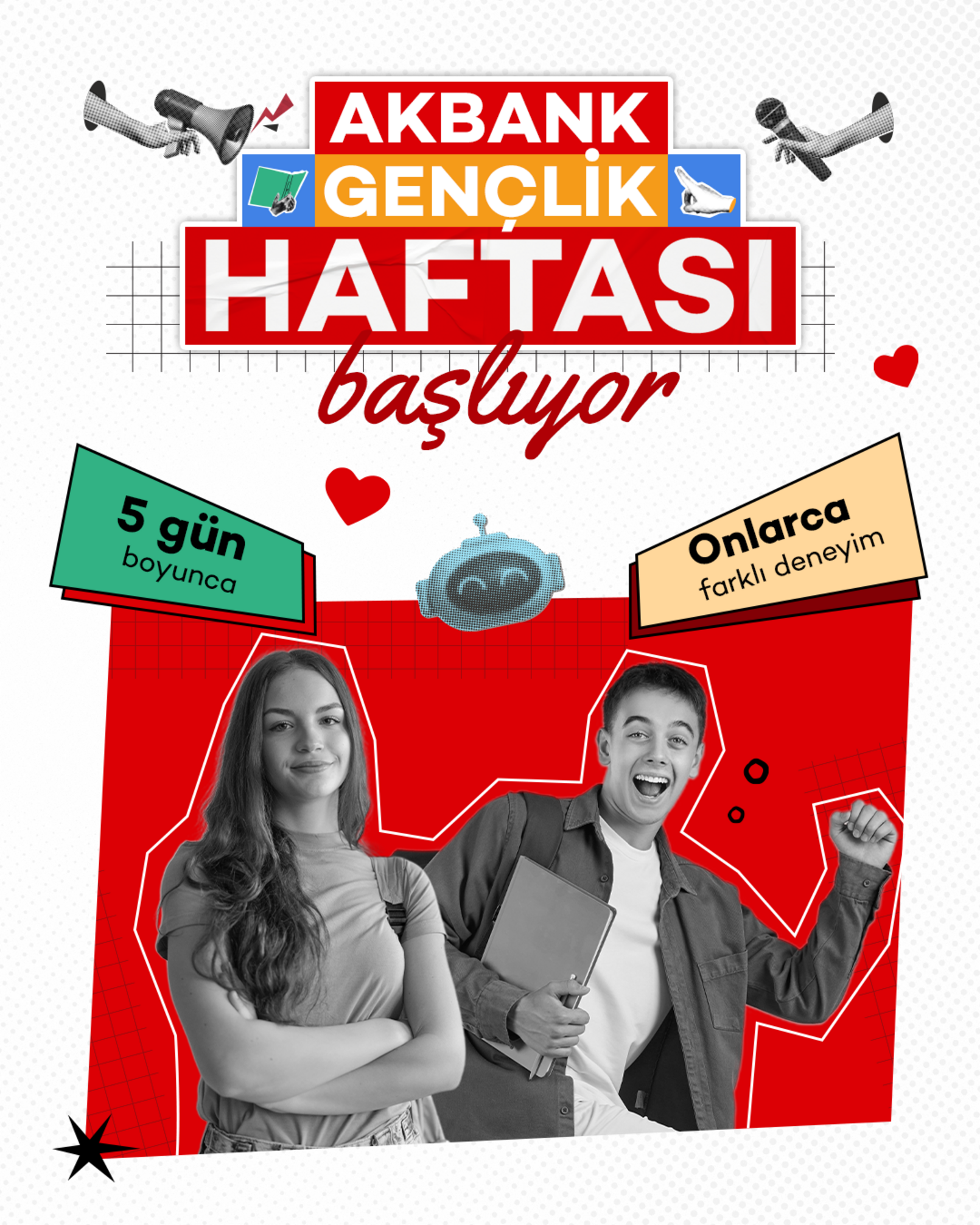 Akbank Gençlik Haftası 11-15 Mayıs afişi