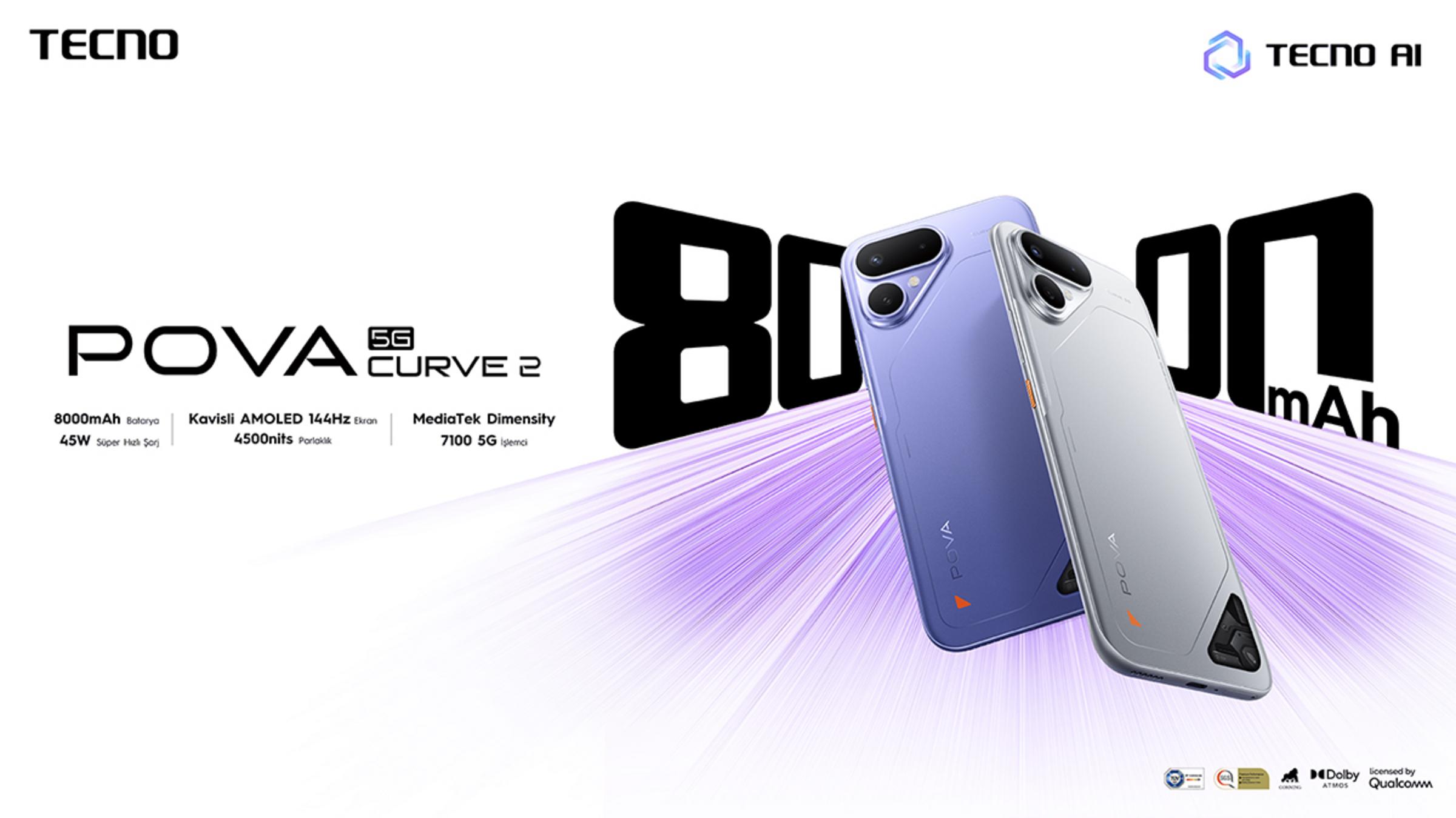 TECNO POVA Curve 2 5G tanıtım görseli