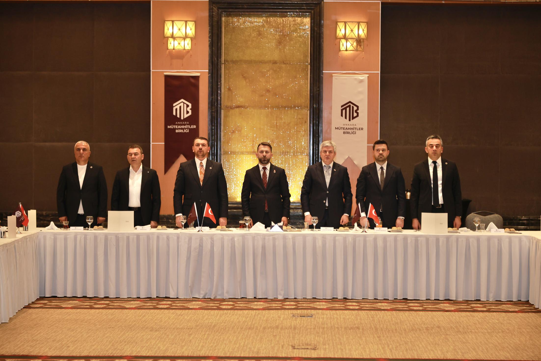 Ankara Müteahhitler Birliği kuruluş lansmanında katılımcılar