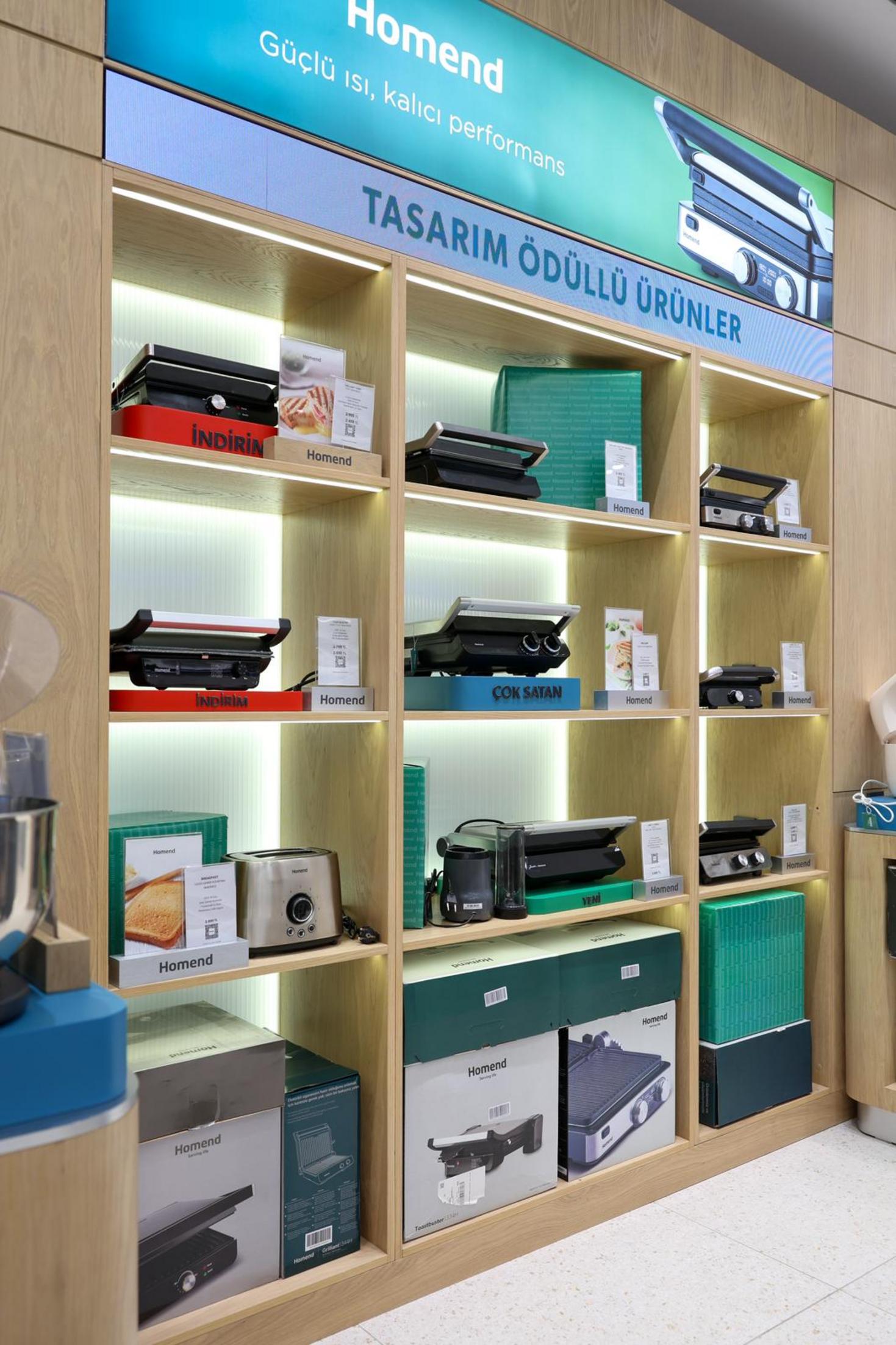 Homend’in İzmir Optimum’daki shop konsept mağazasından görüntü
