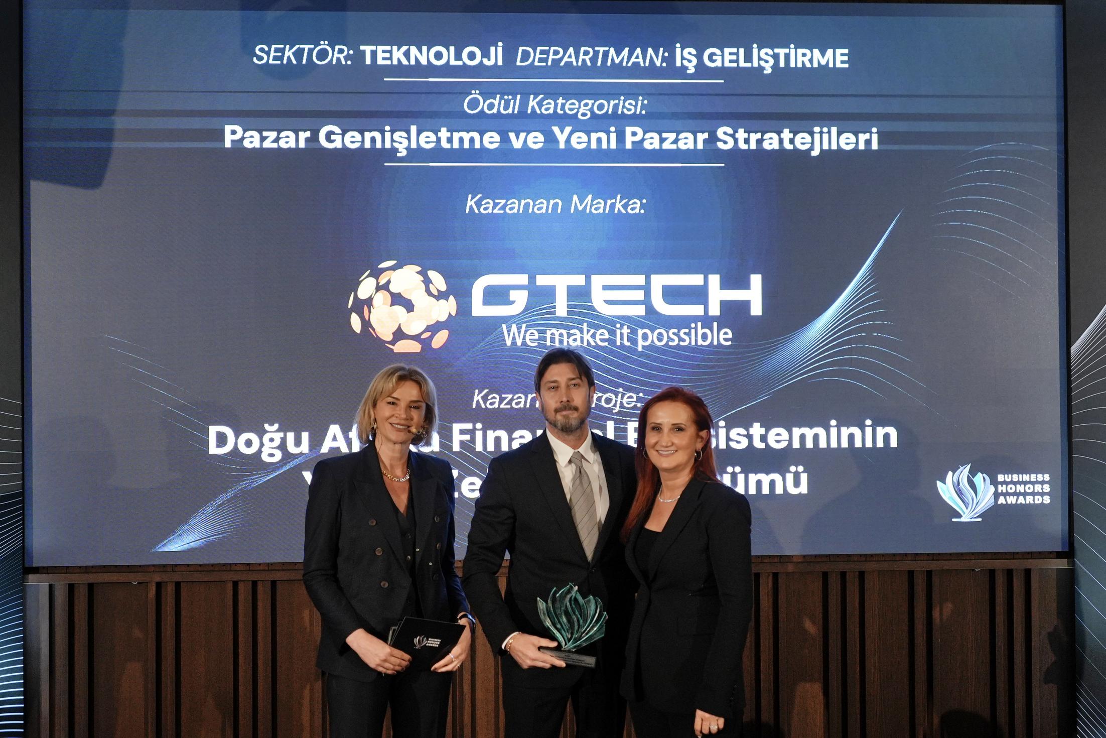 GTech, Business Honor Awards’ta Pazar Genişletme ödülü