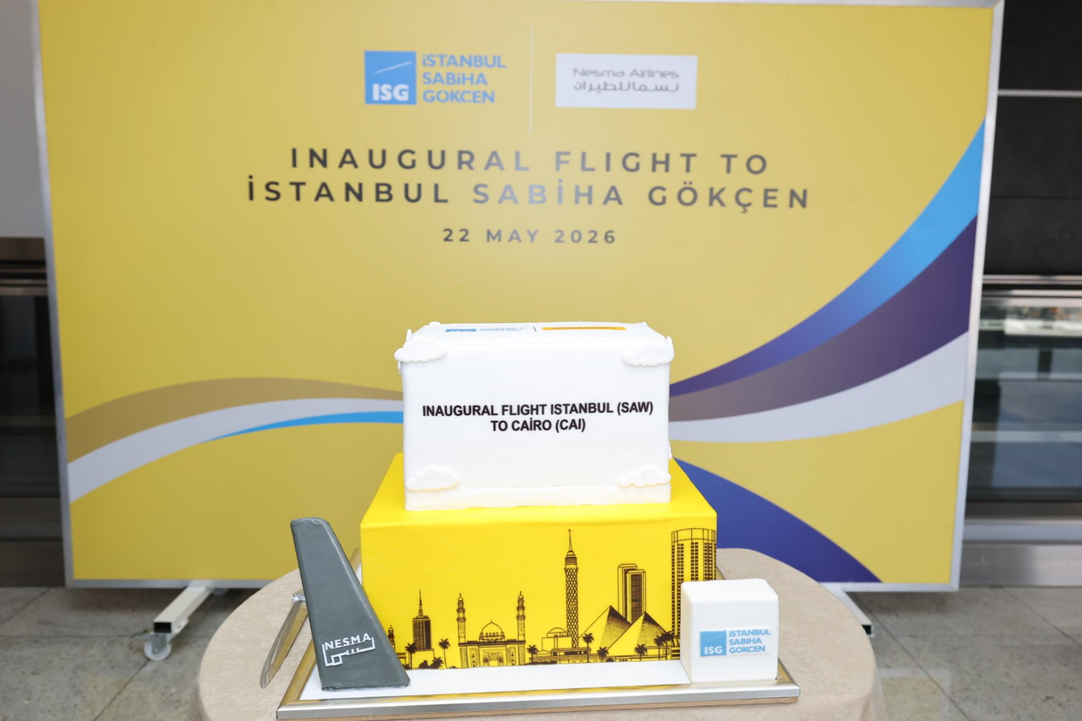 Nesma Airlines’ın Sabiha Gökçen’de ilk uçuş karşılama töreni