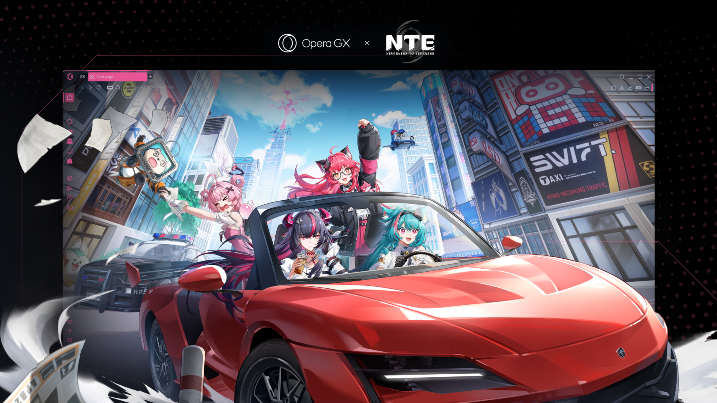 Opera GX ve Perfect World Games’in NTE ödül kampanyası tanıtım görseli