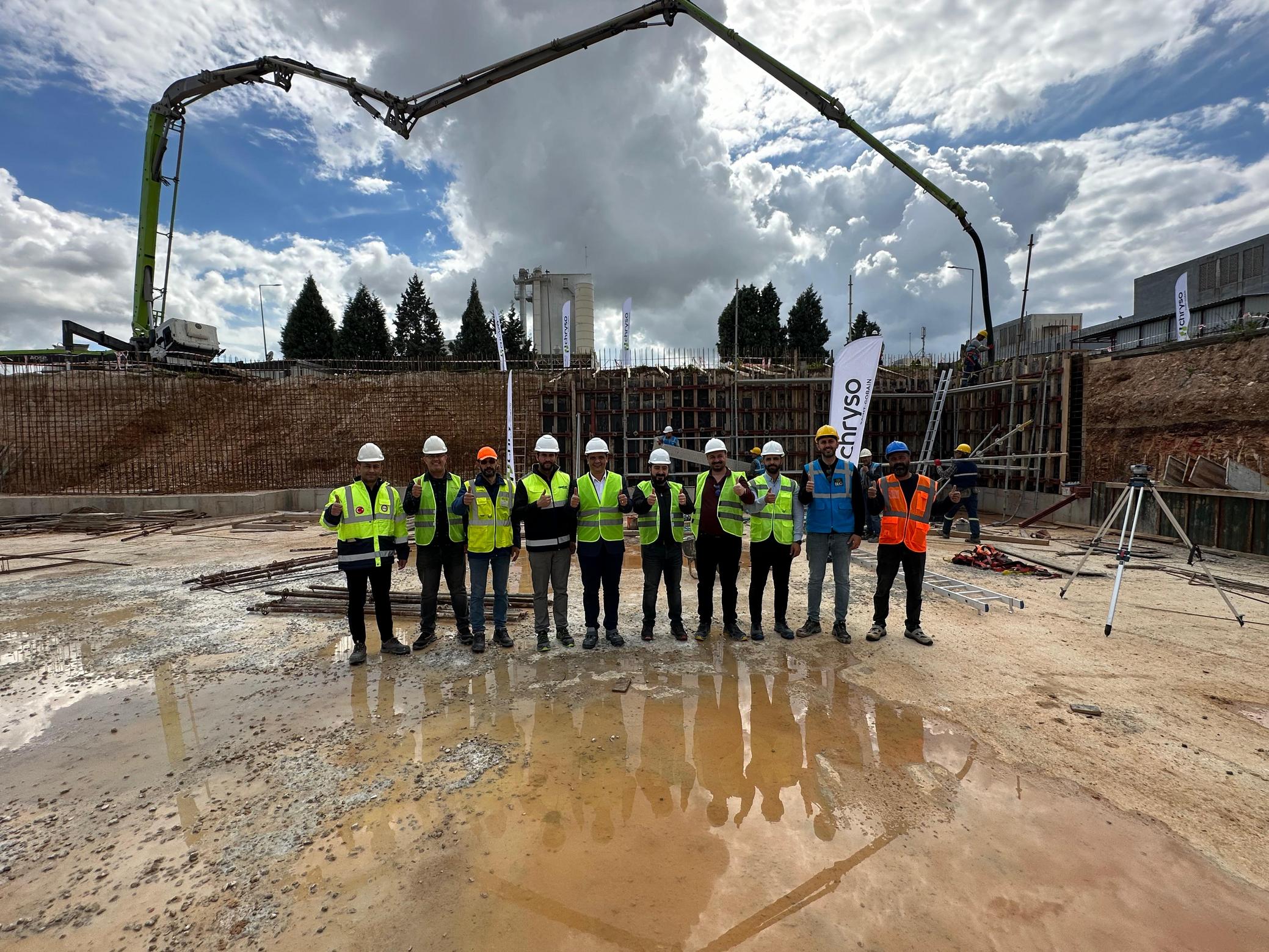 Saint-Gobain’in Adana AOSB’deki yeni Chryso tesisinin temel atma anı