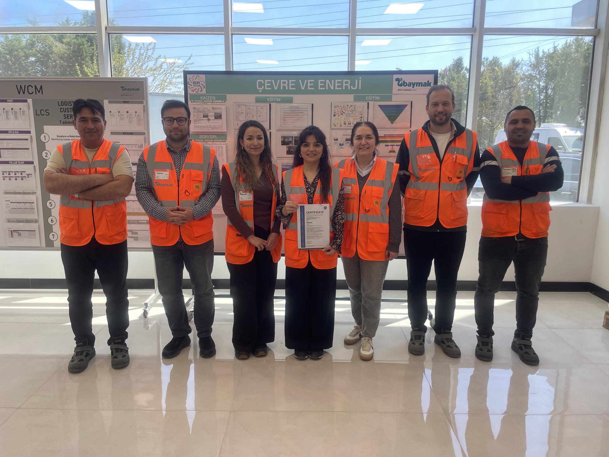 Baymak TÜV SÜD Sıfır Atık Belgesi bronz seviye