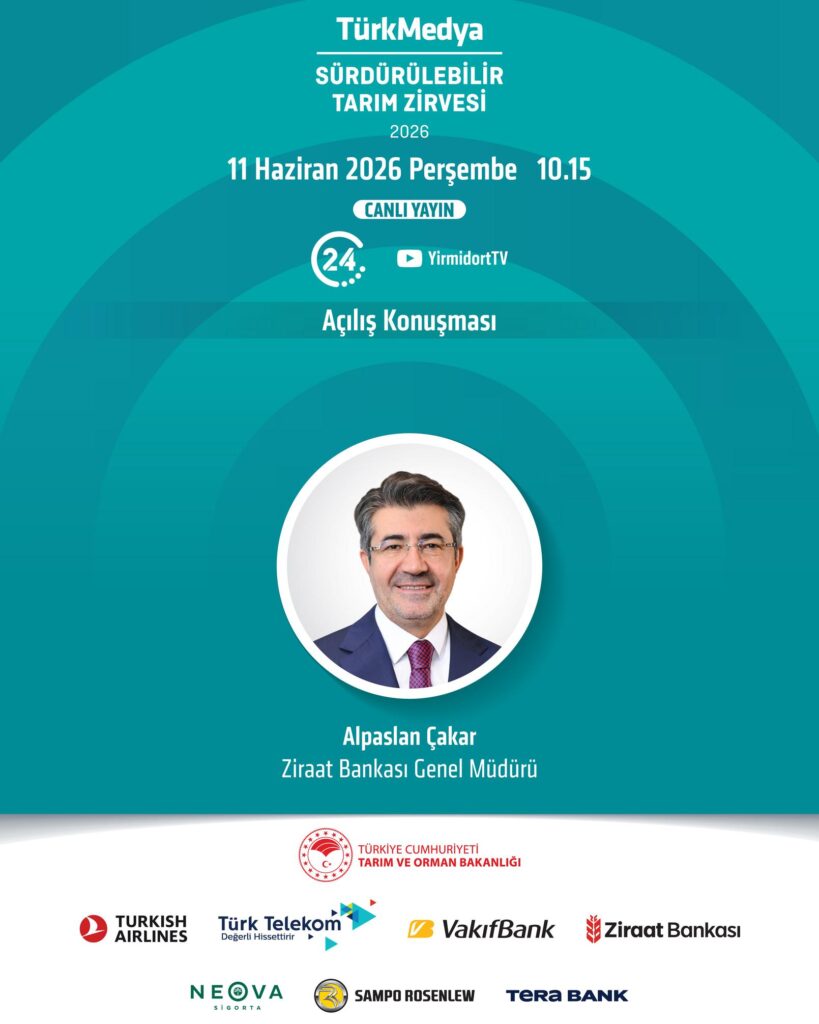TürkMedya Sürdürülebilir Tarım Zirvesi 11 Haziran 10.00’da