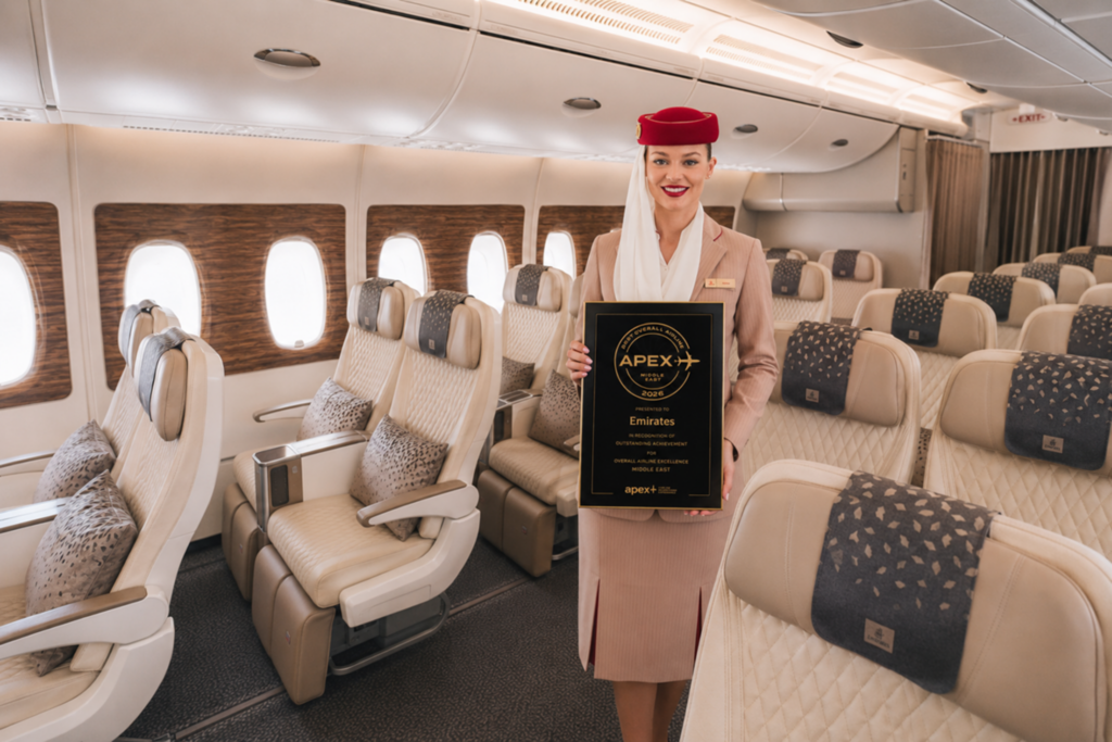 Emirates, 2026 APEX’te Orta Doğu’nun En İyisi Seçildi
