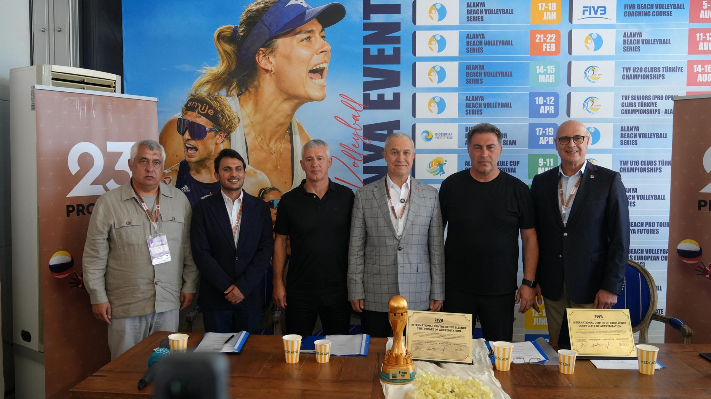 Alanya Uluslararası Plaj Sporları Merkezi Mükemmeliyet Merkezi imza töreni