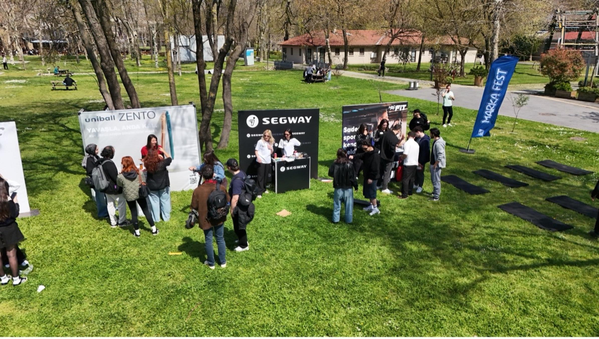 Segway’in Markafest üniversite festivallerindeki deneyim alanı