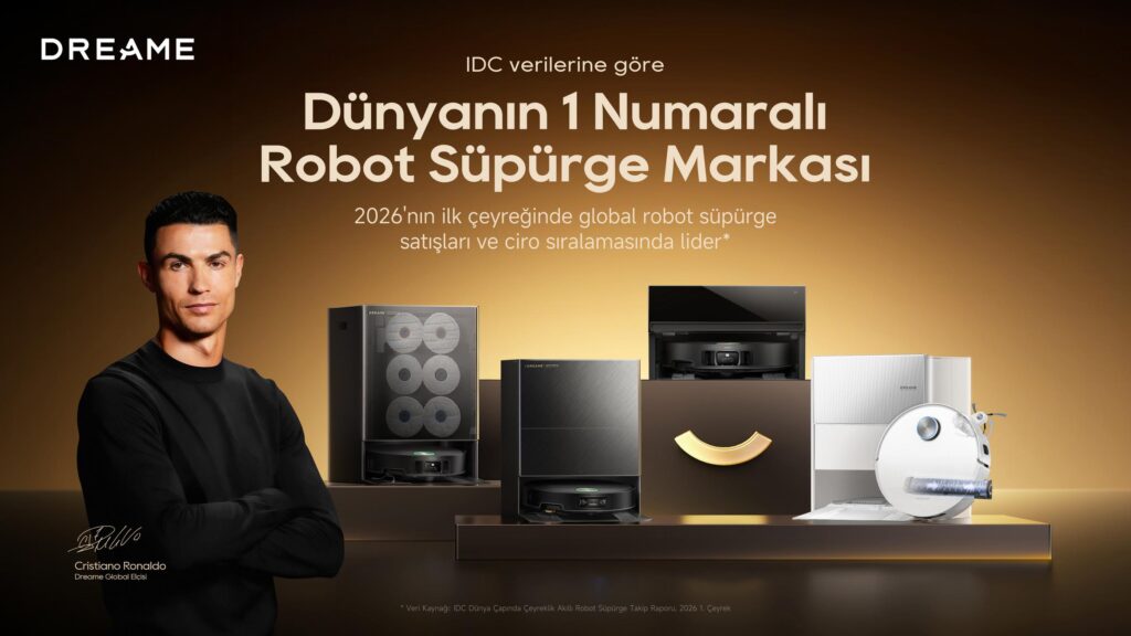 Dreame, Robot Süpürgede 2026’nın İlk Çeyreğinde Zirvede