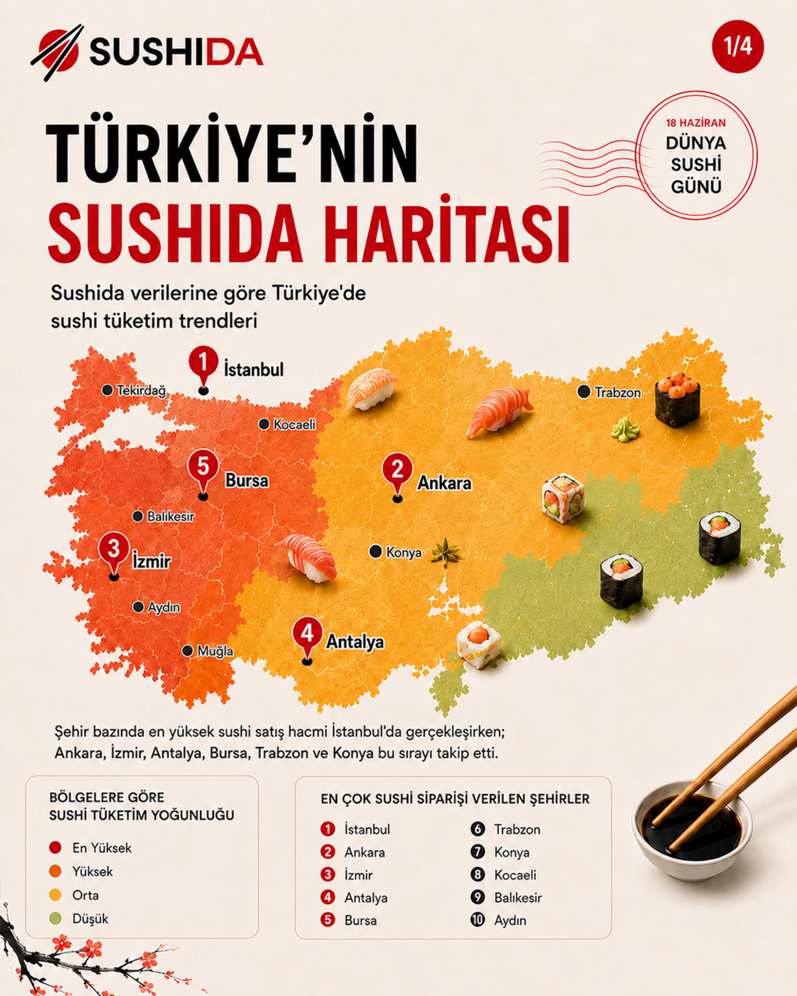 Sushida Türkiye’nin Sushida Haritası görseli