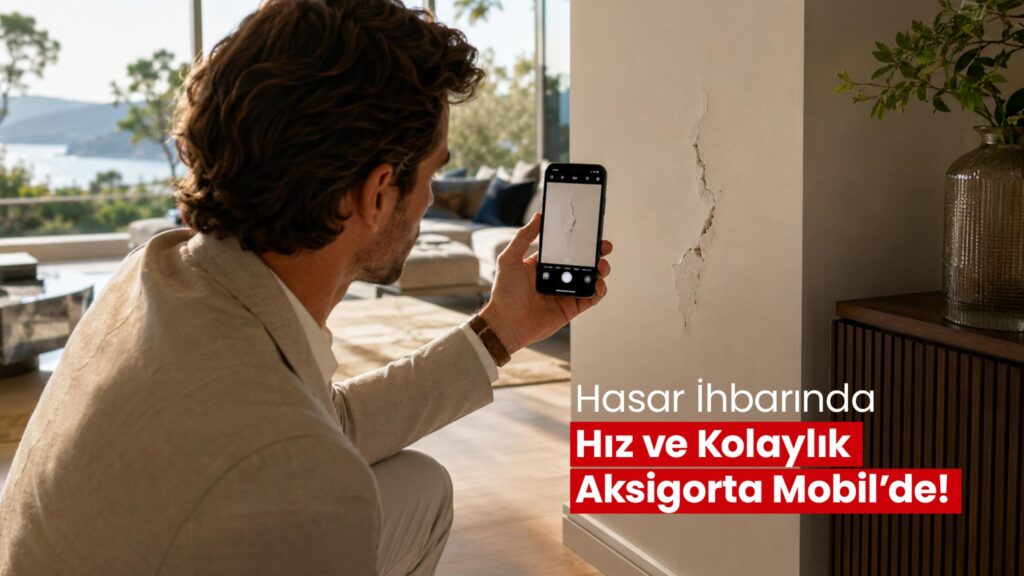 Aksigorta Mobil’de Hasar İhbarında Hız ve Kolaylık