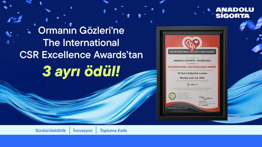 Anadolu Sigorta’nın Ormanın Gözleri’ne üç ödül