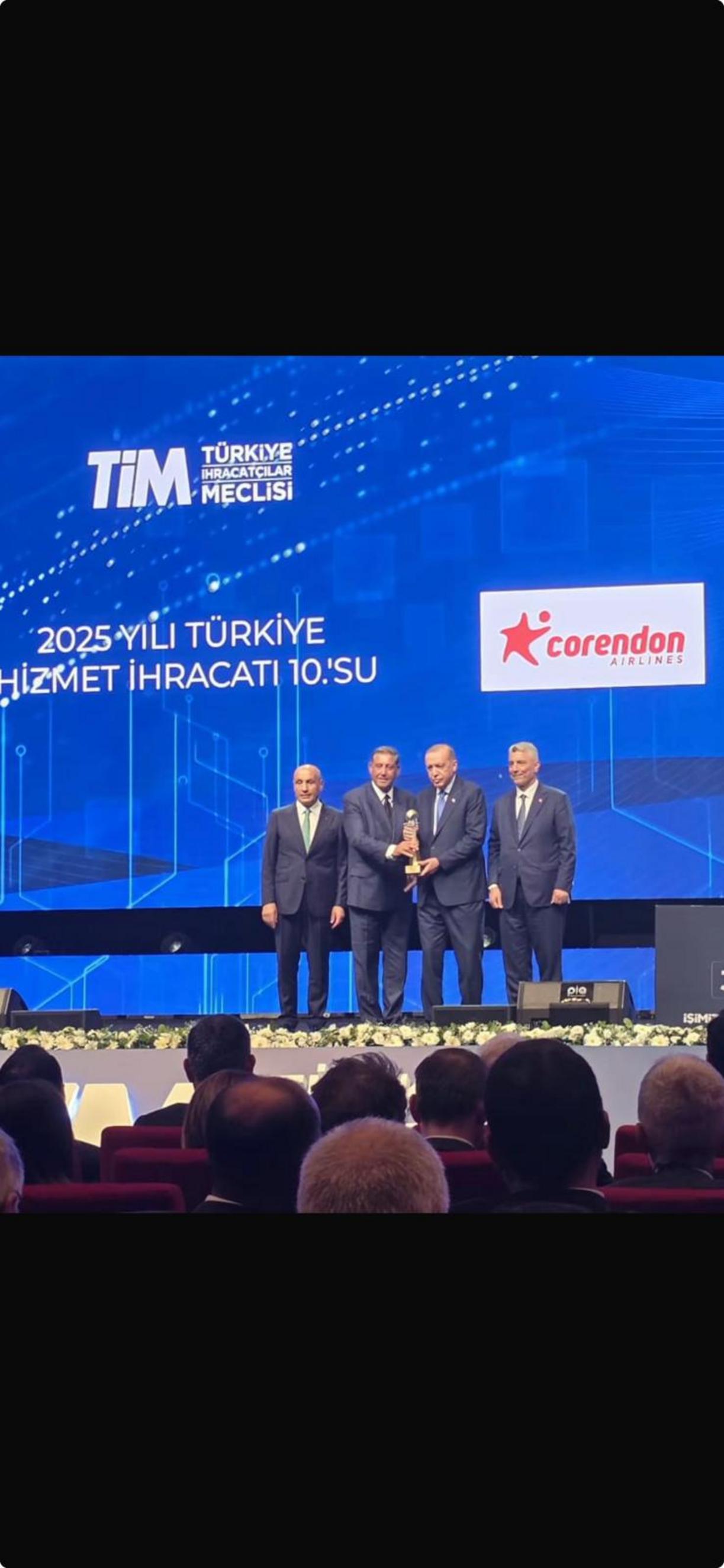 Corendon Airlines TİM İhracatın Şampiyonları Ödül Töreni