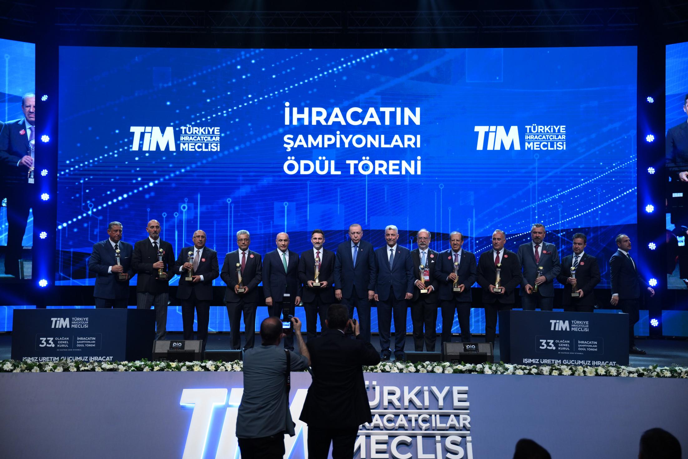 TİM Ödül Töreni: İhracat Şampiyonları ve bakanlar