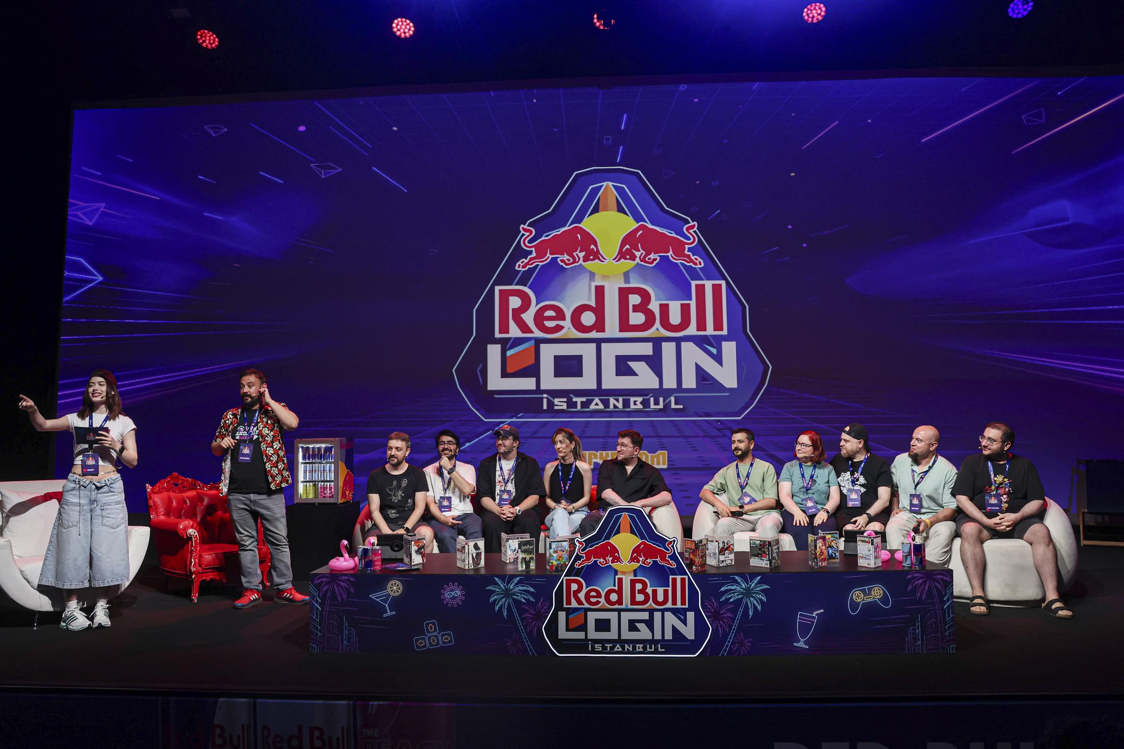 Red Bull Login etkinliği - sahneden kare