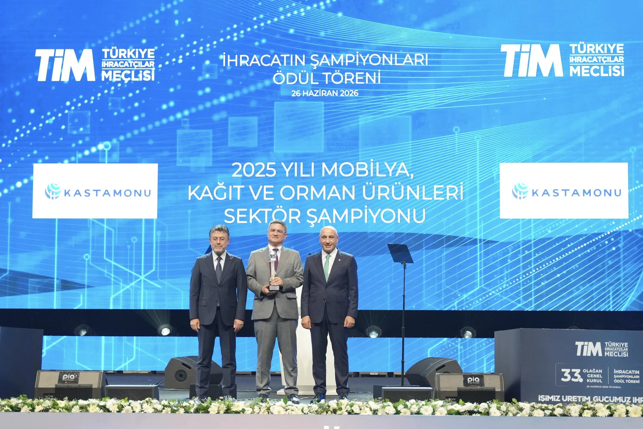 Kastamonu Entegre, TİM İhracat Şampiyonu ödülünü aldı