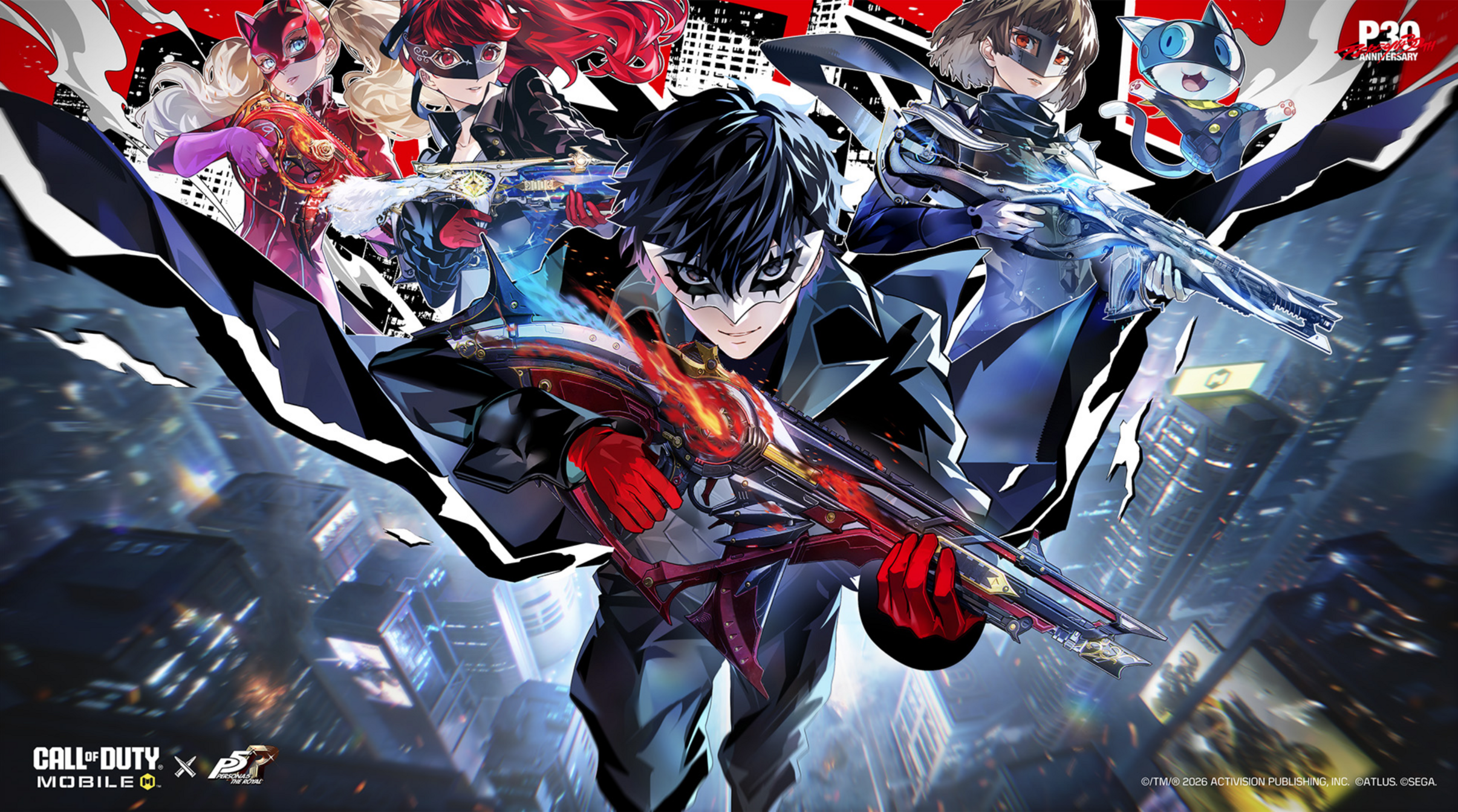 Call of Duty: Mobile x Persona 5 Royal iş birliği görseli