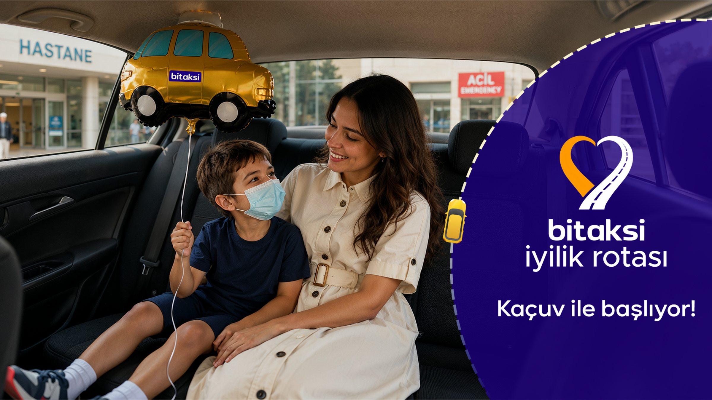 Bitaksi İyilik Rotası duyuru görseli