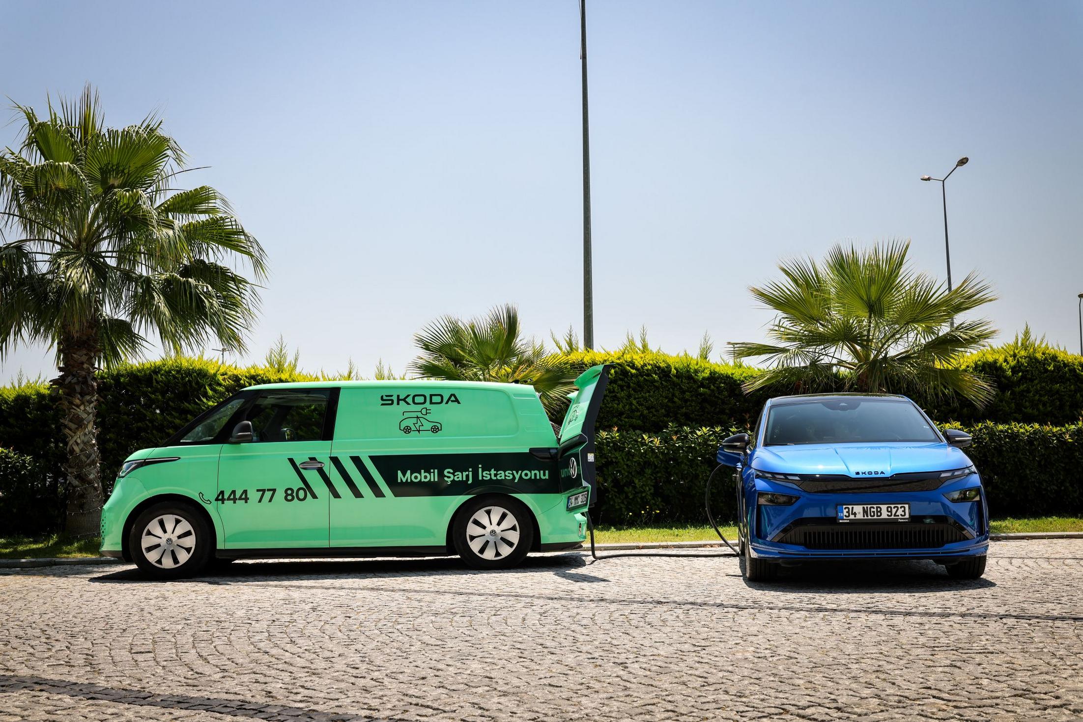 Yüce Auto‑Şkoda mobil şarj aracı