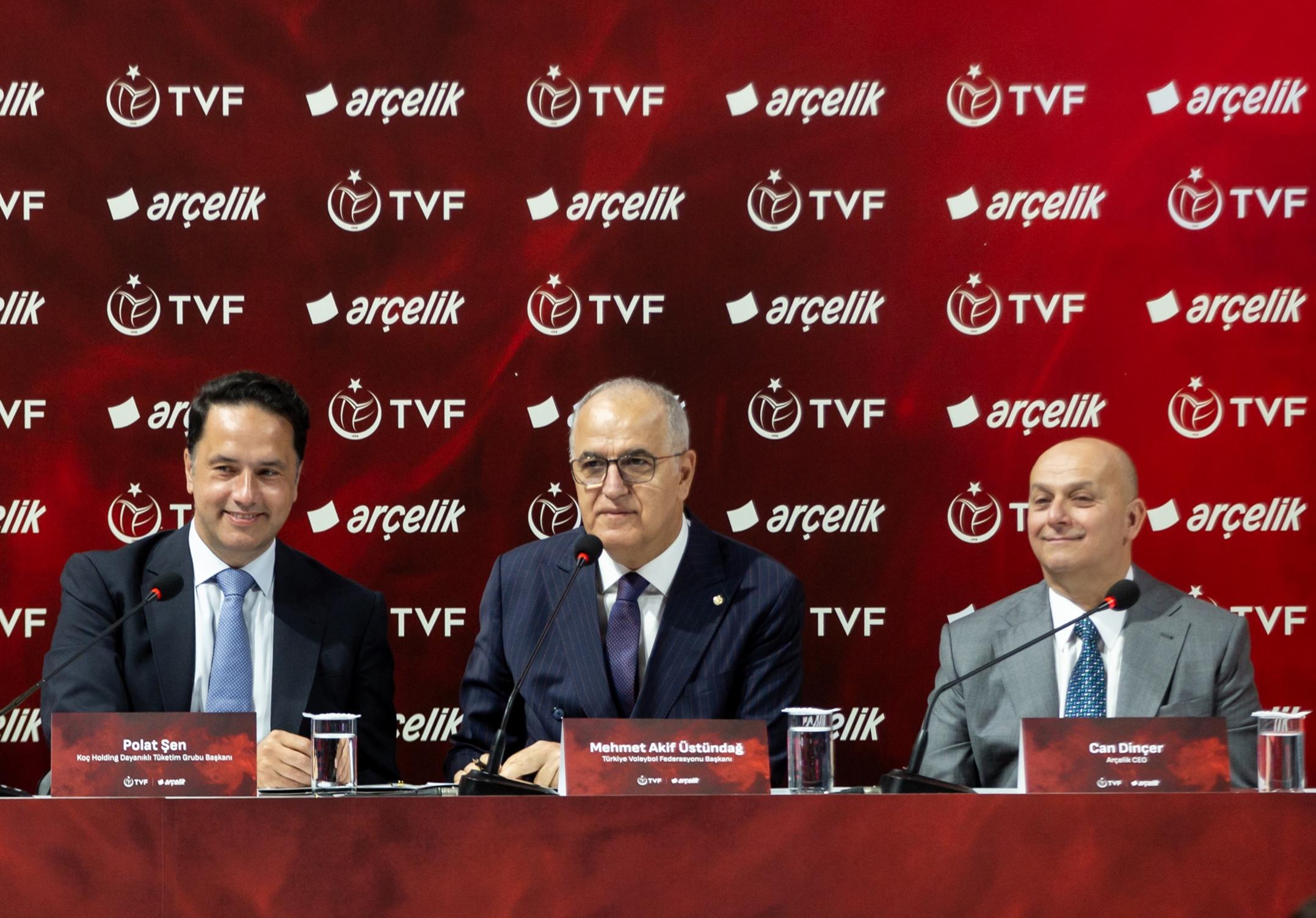 Arçelik ve TVF sponsorluk imza töreninden kare 2