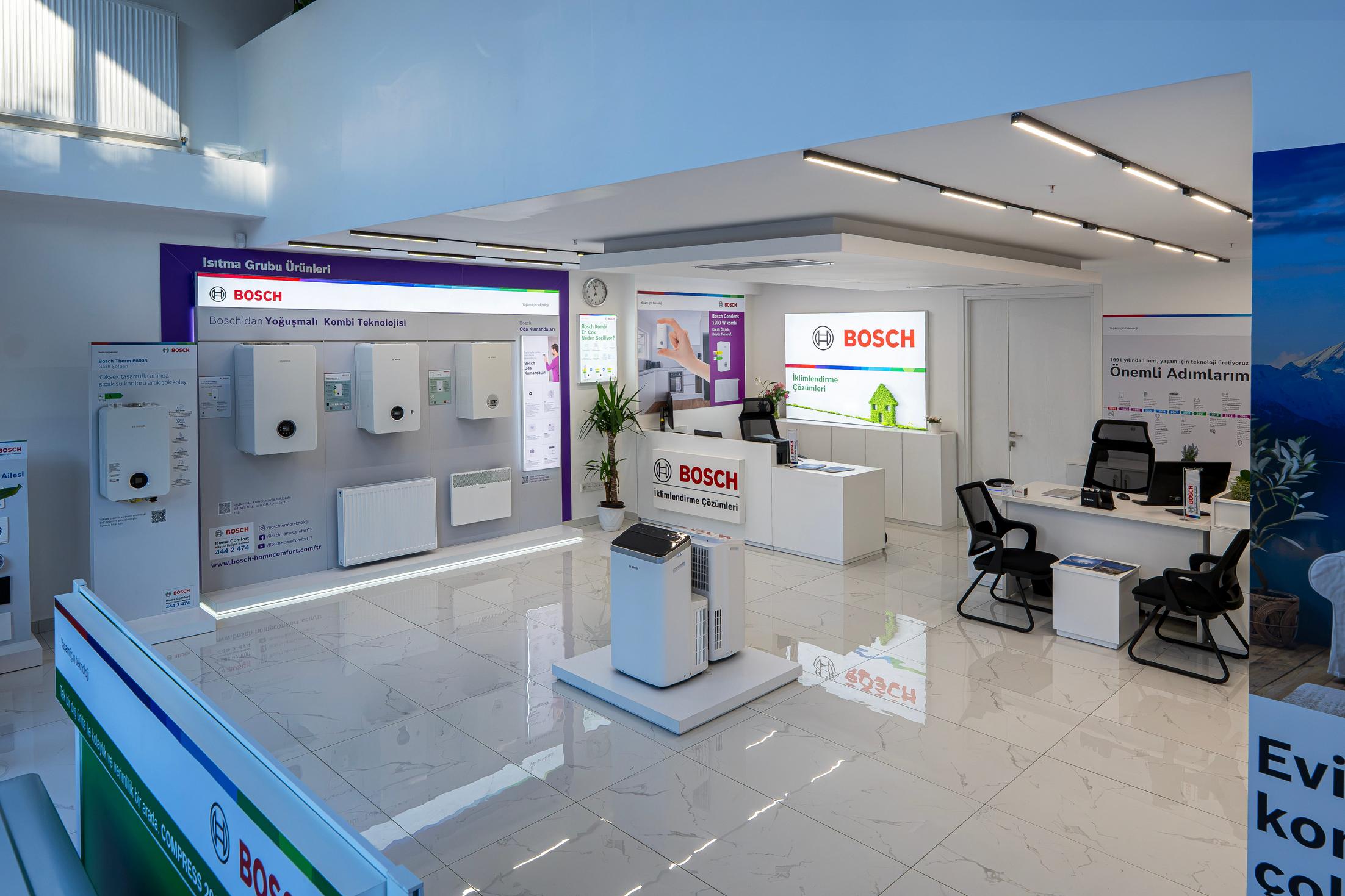 Bosch Home Comfort Group Türkiye konsept iş ortağı showroom görseli 2