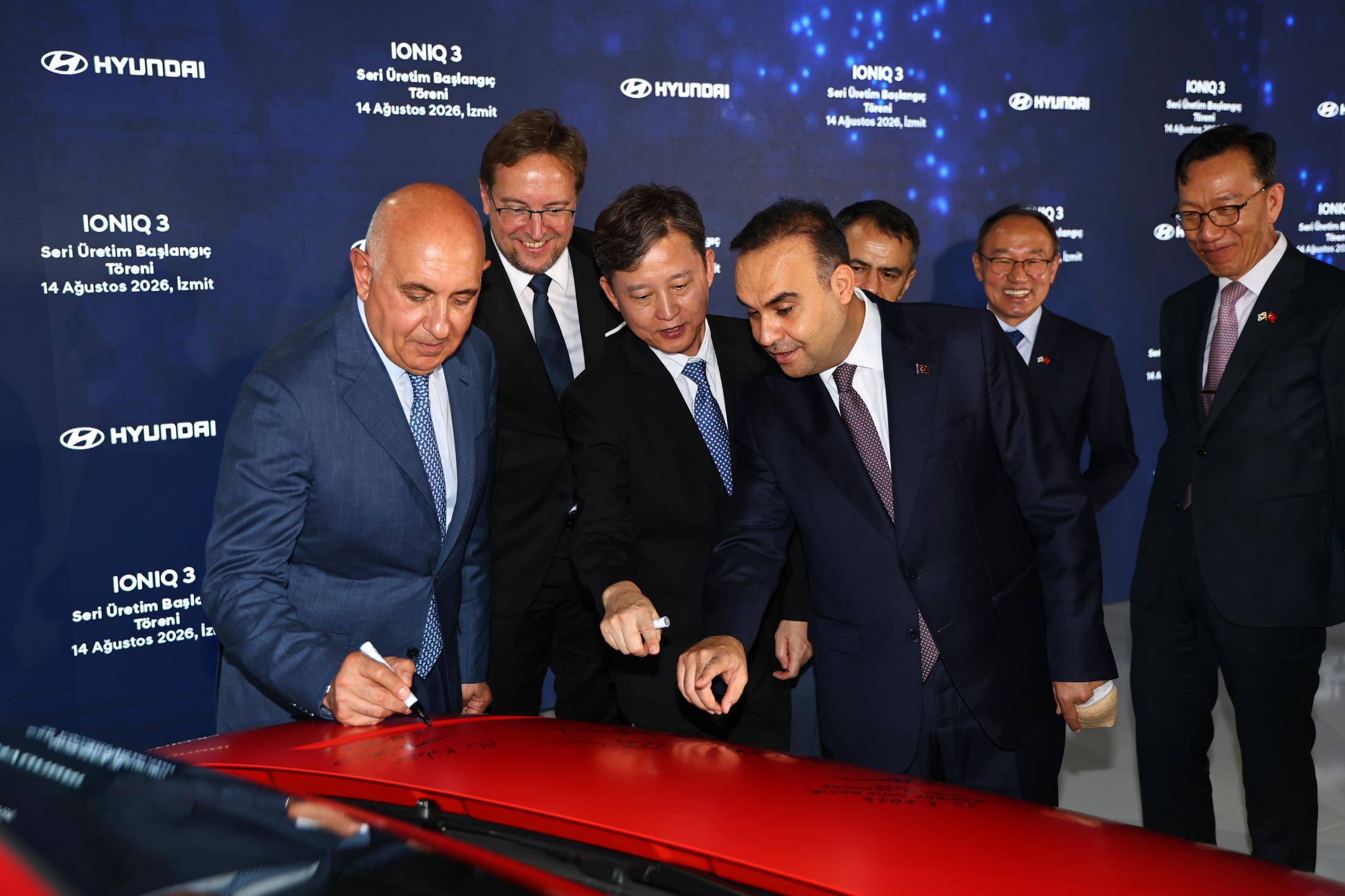 Hyundai Motor Türkiye’de IONIQ 3’ün seri üretim başlangıç töreni
