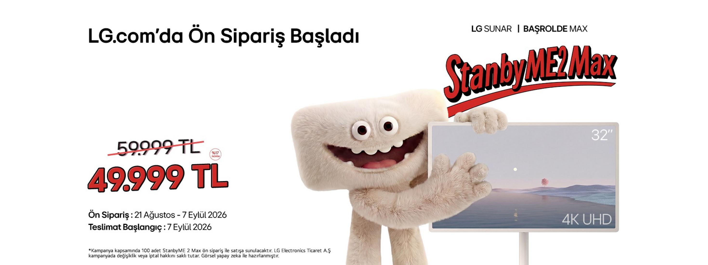 LG StanbyME 2 Max ev içinde taşınabilir yaşam ekranı