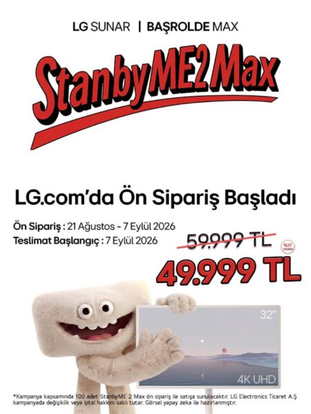 LG StanbyME 2 Max 21 Ağustos’ta Ön Siparişte