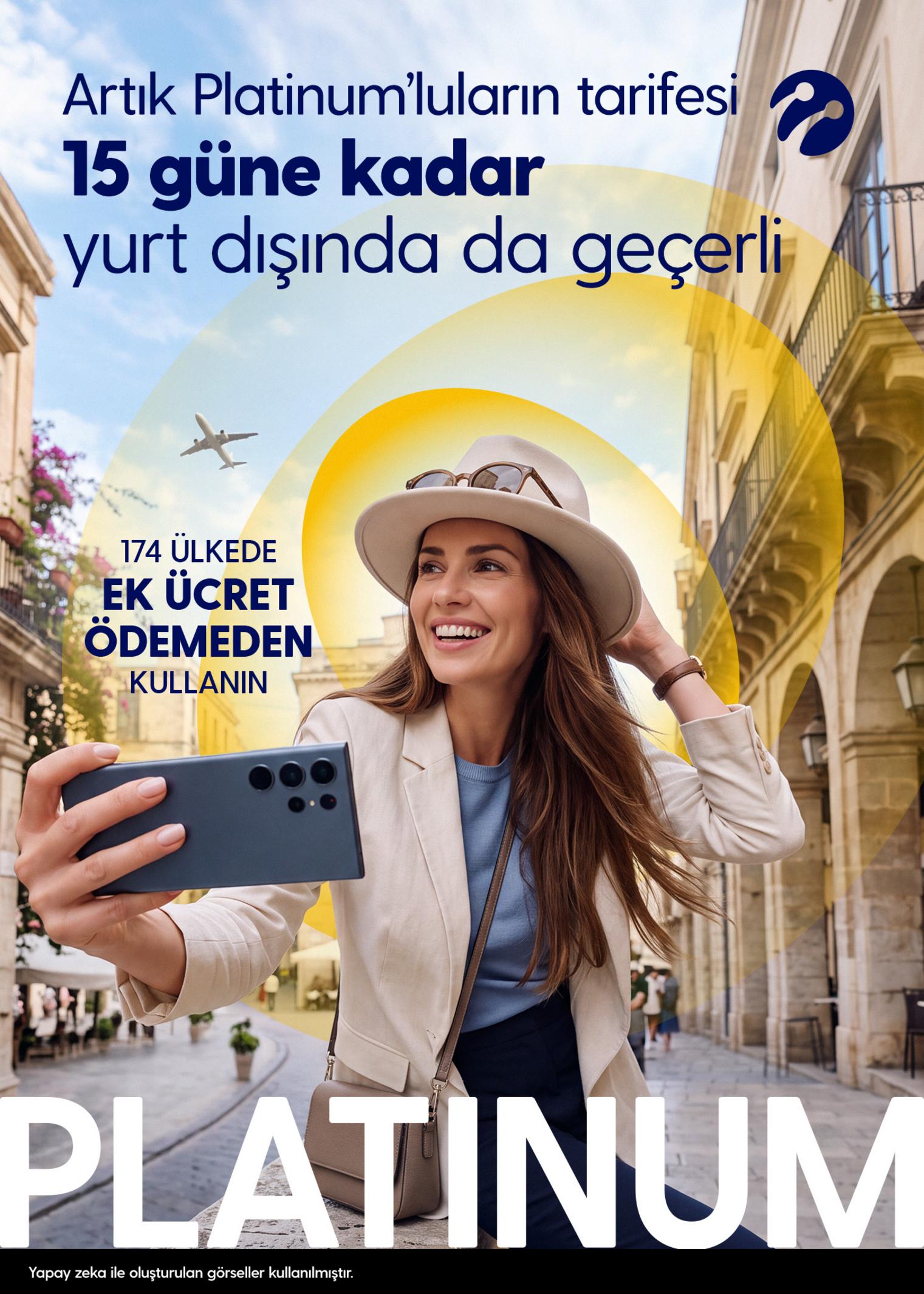 Turkcell Platinum ‘Tarifen Yurt Dışında Geçerli’ faydası 15 güne çıktı
