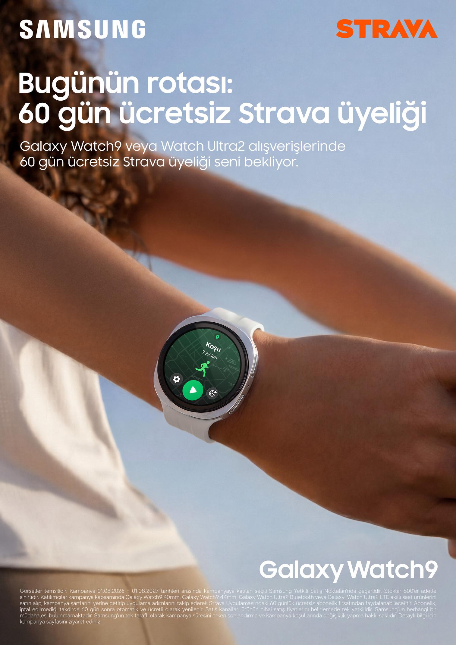 Samsung Galaxy Watch9 ve Ultra2 için Strava Premium kampanyası
